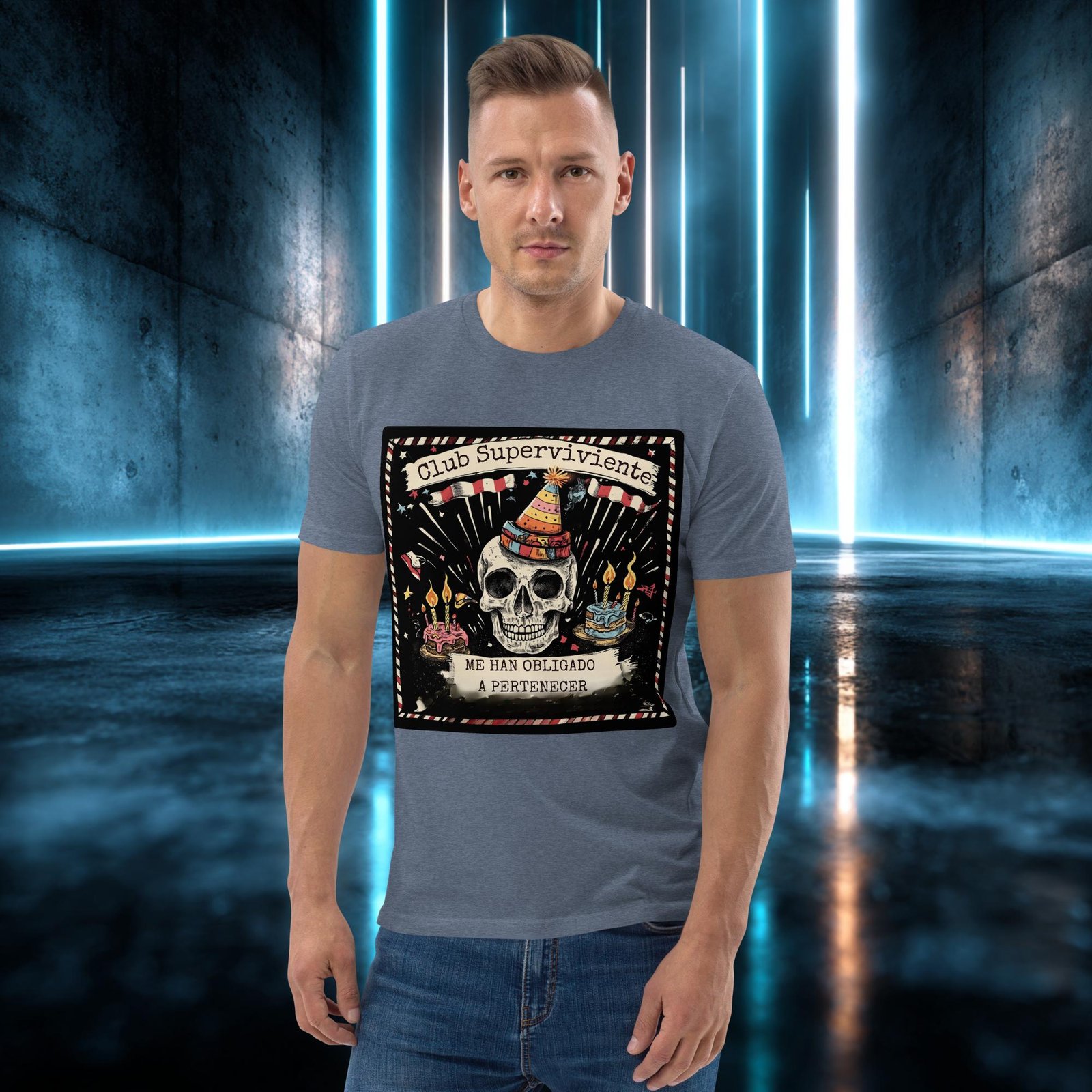 Camiseta orgánica con diseño Club Superviviente — color 10