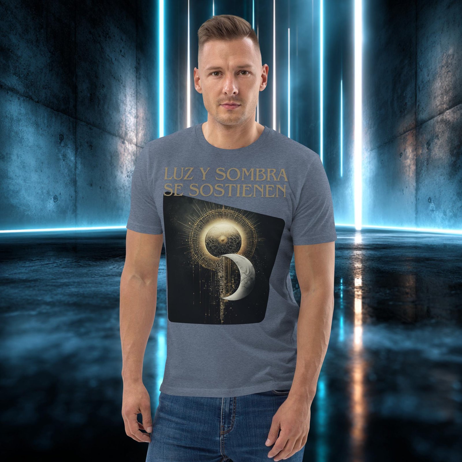 Camiseta orgánica con diseño Luz y Sombra Se Sostienen — color 10