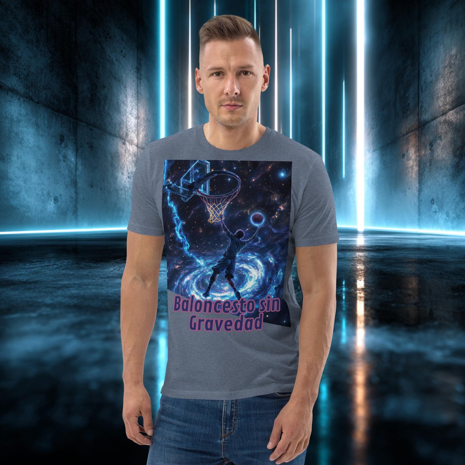 Camiseta orgánica con diseño Baloncesto sin Gravedad — color 10