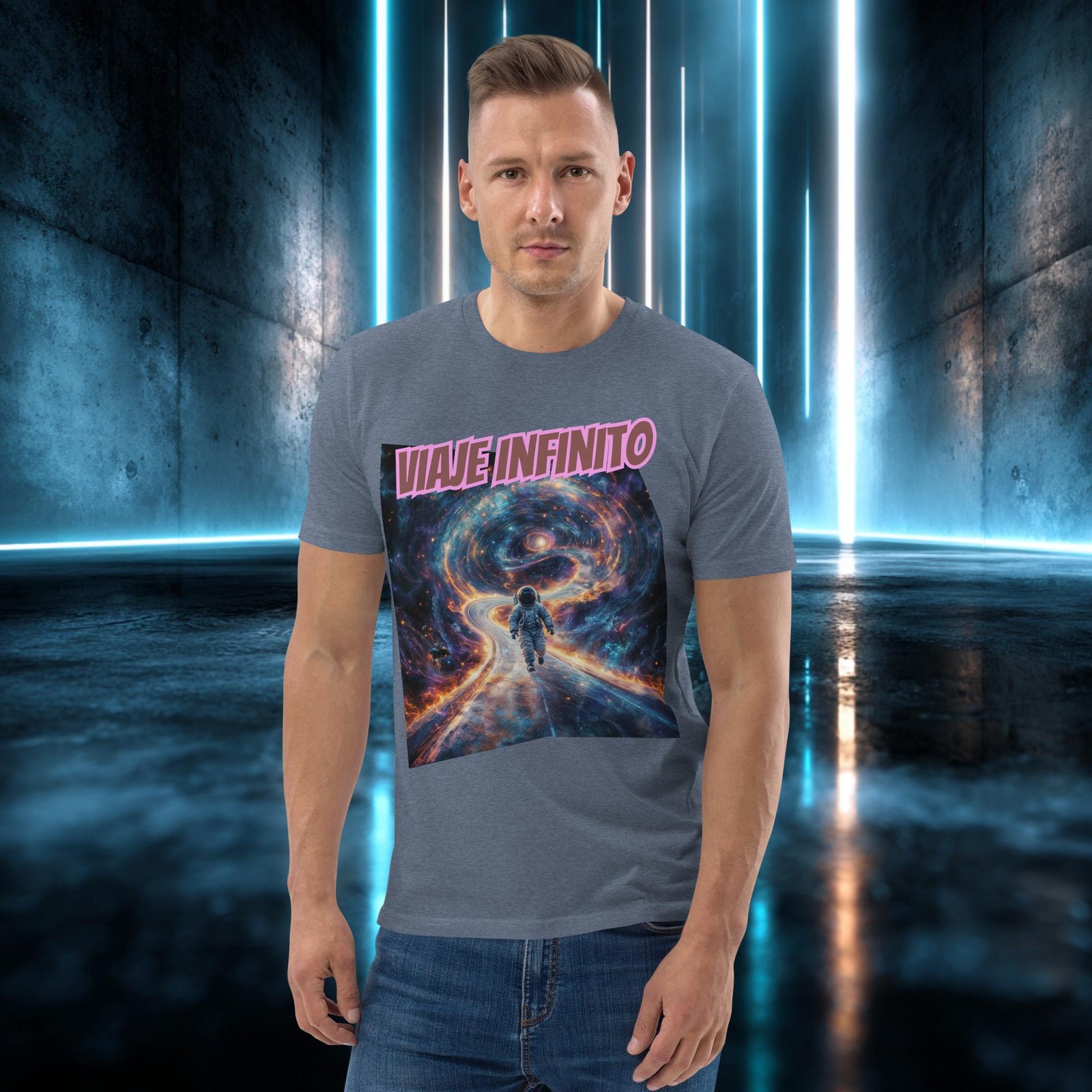 Camiseta orgánica con diseño Viaje Infinito — color 11