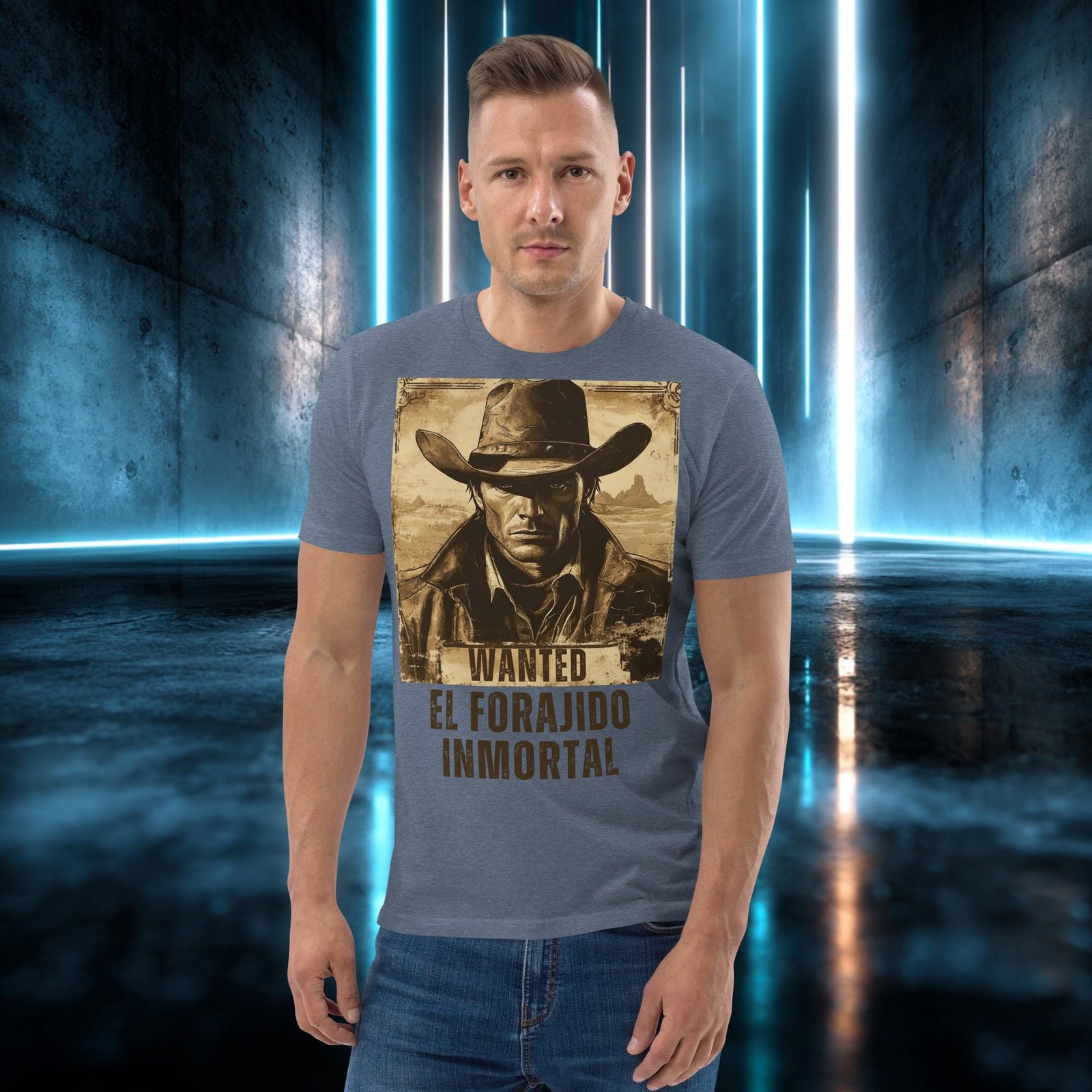 Camiseta orgánica con diseño El Forajido Inmortal — color 10