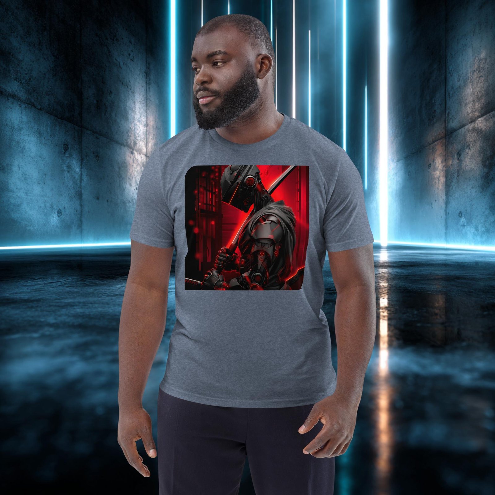 Camiseta orgánica con diseño Samurái de Circuitos — color 10