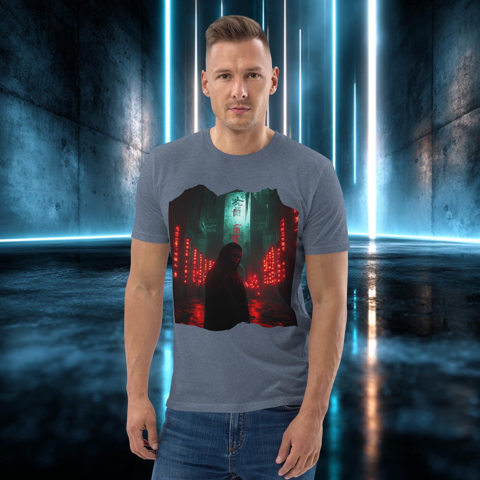 Camiseta orgánica con diseño El Encapuchado Rojo — color 10
