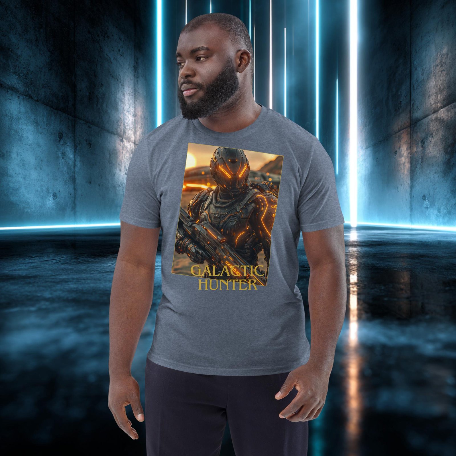 Camiseta orgánica con diseño Cazador Galáctico — color 10