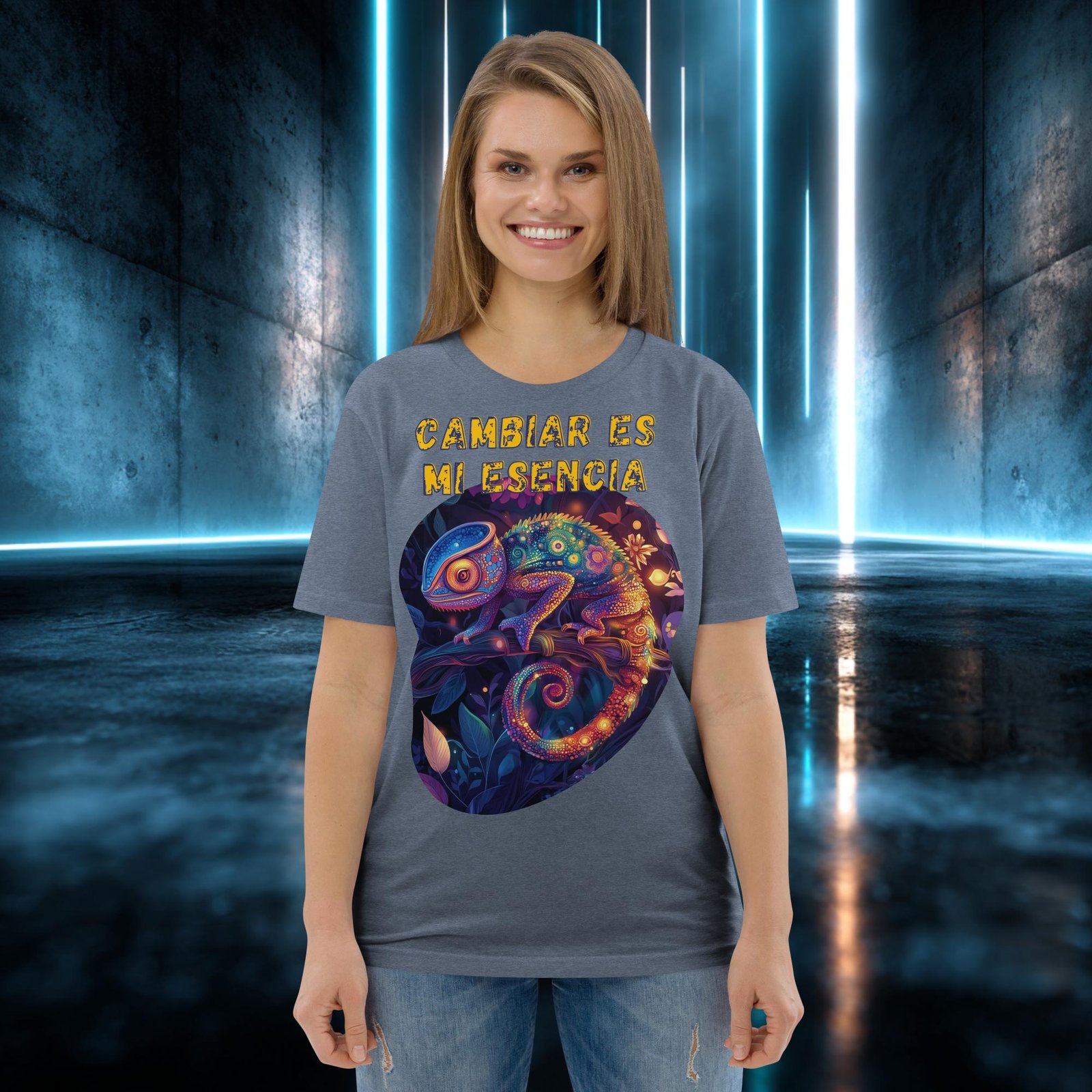 Camiseta orgánica con diseño Cambiar Es Mi Esencia — color 10