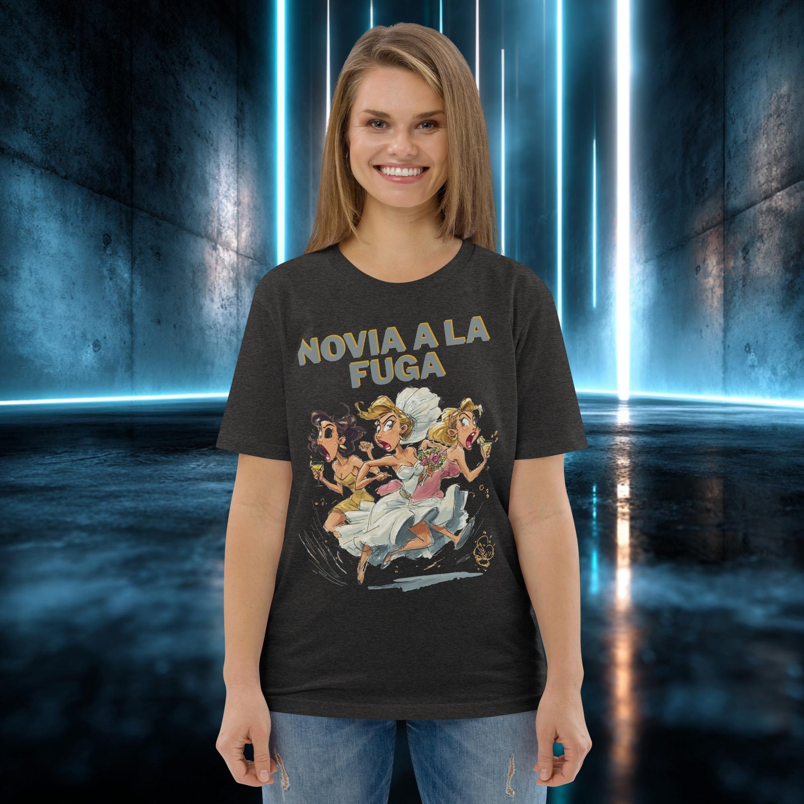 Camiseta orgánica con diseño Novia a la Fuga — color 10