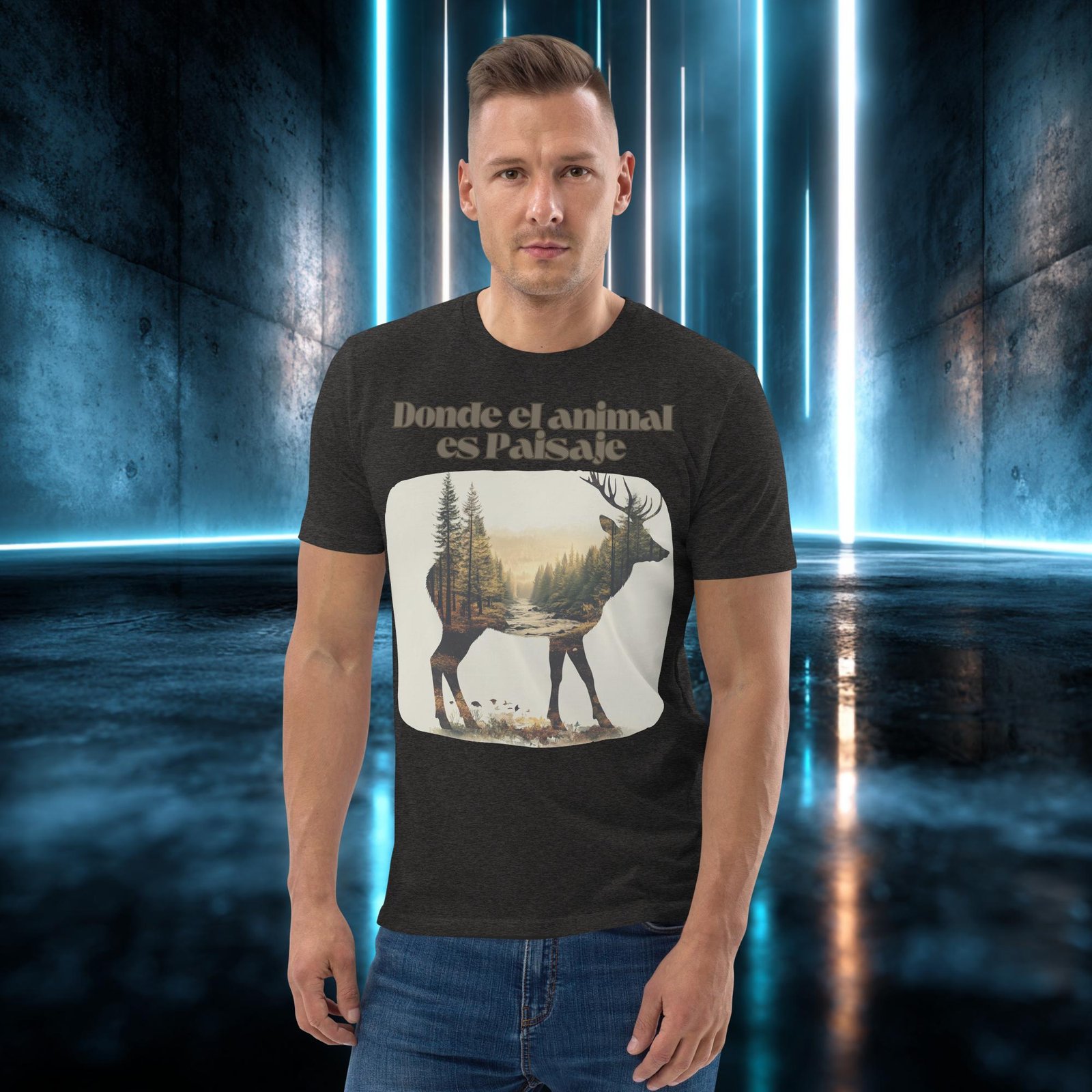 Camiseta orgánica con diseño Donde el Animal Es Paisaje — color 9