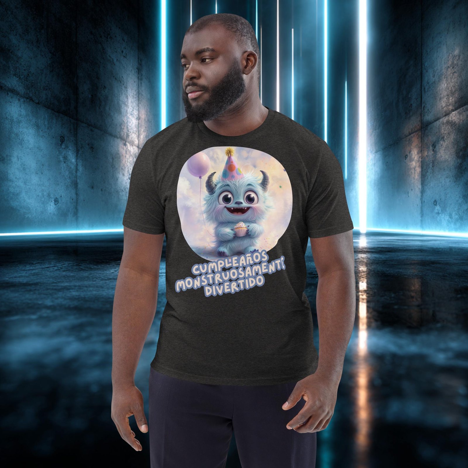 Camiseta orgánica con diseño Cumpleaños Monstruosamente Divertido — color 10