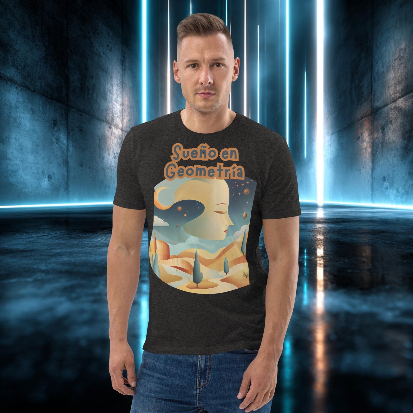 Camiseta orgánica con diseño Sueño en Geometría — color 9