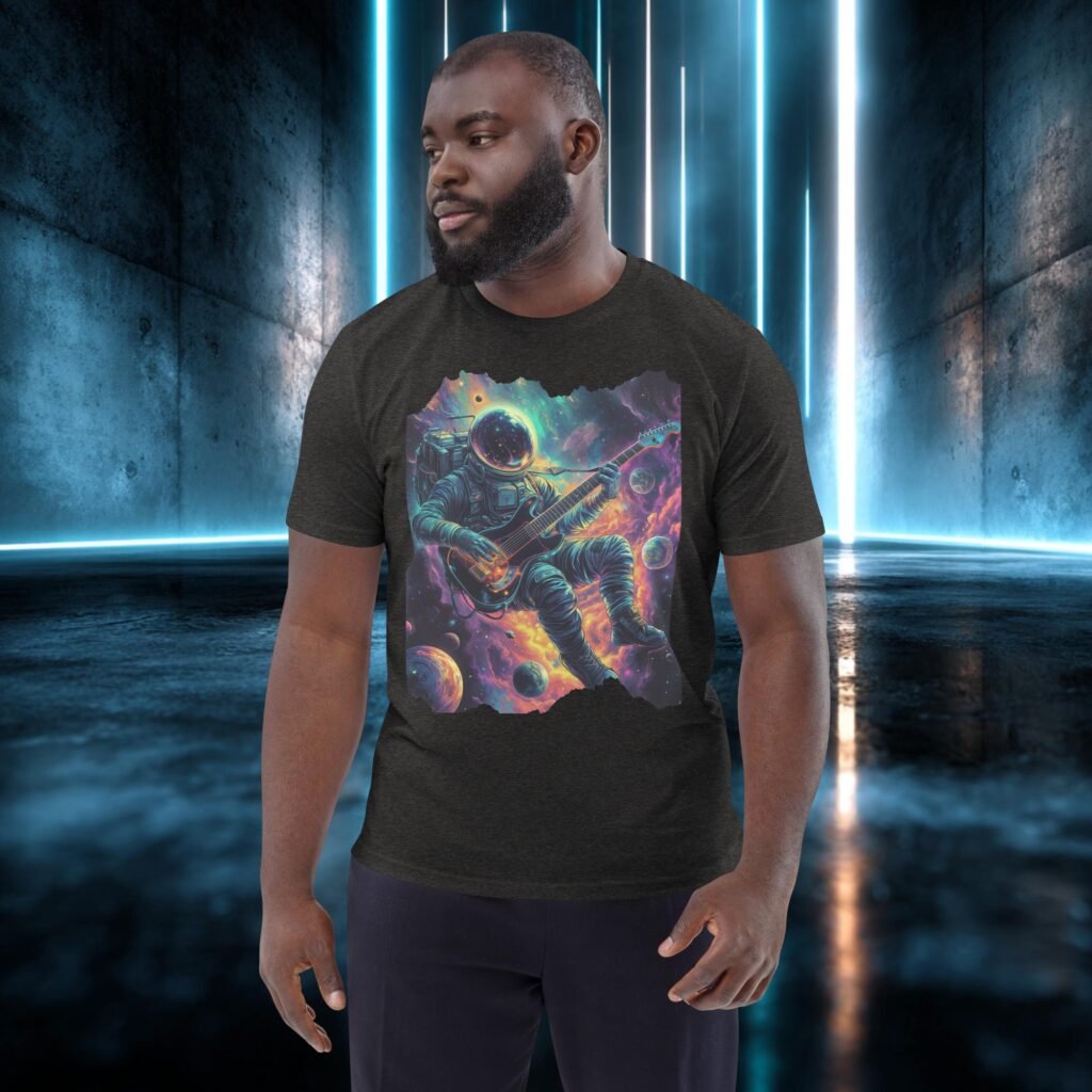 Camiseta orgánica con diseño Concierto en Órbita
