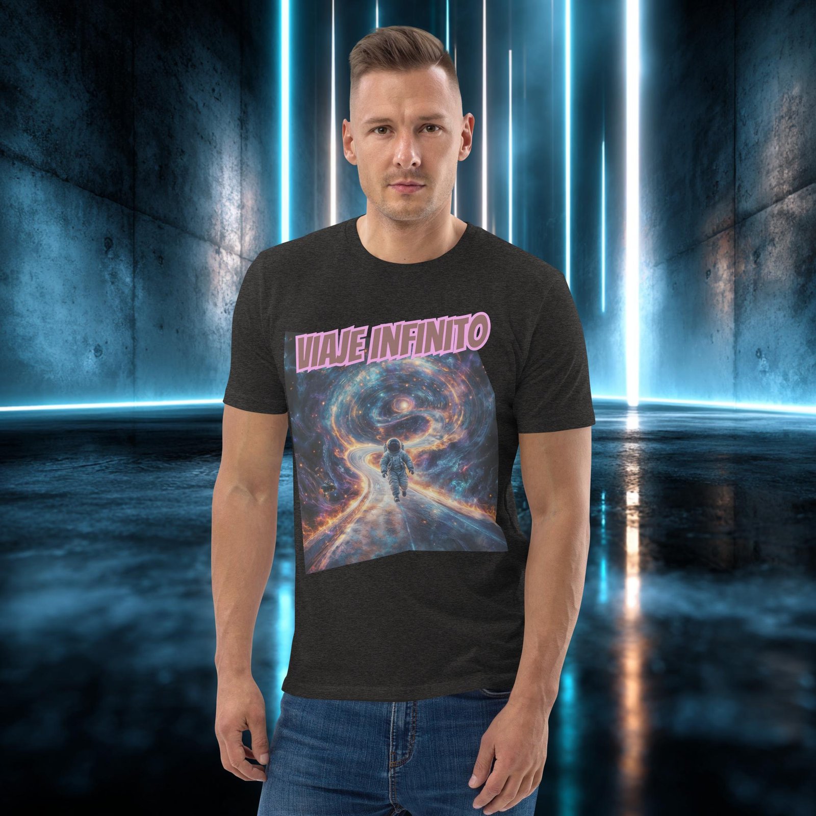 Camiseta orgánica con diseño Viaje Infinito — color 10