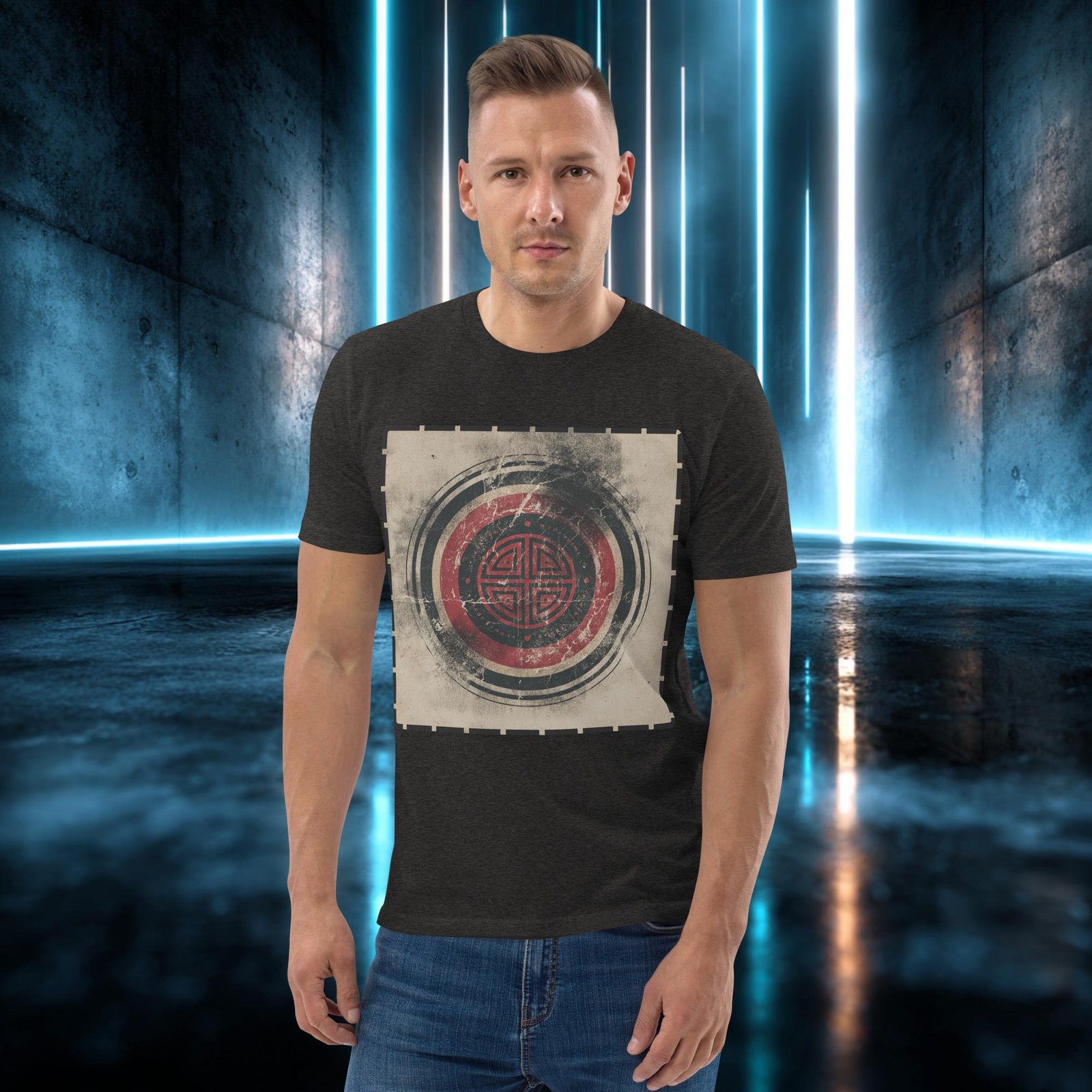 Camiseta orgánica con diseño Emblema Antiguo — color 9