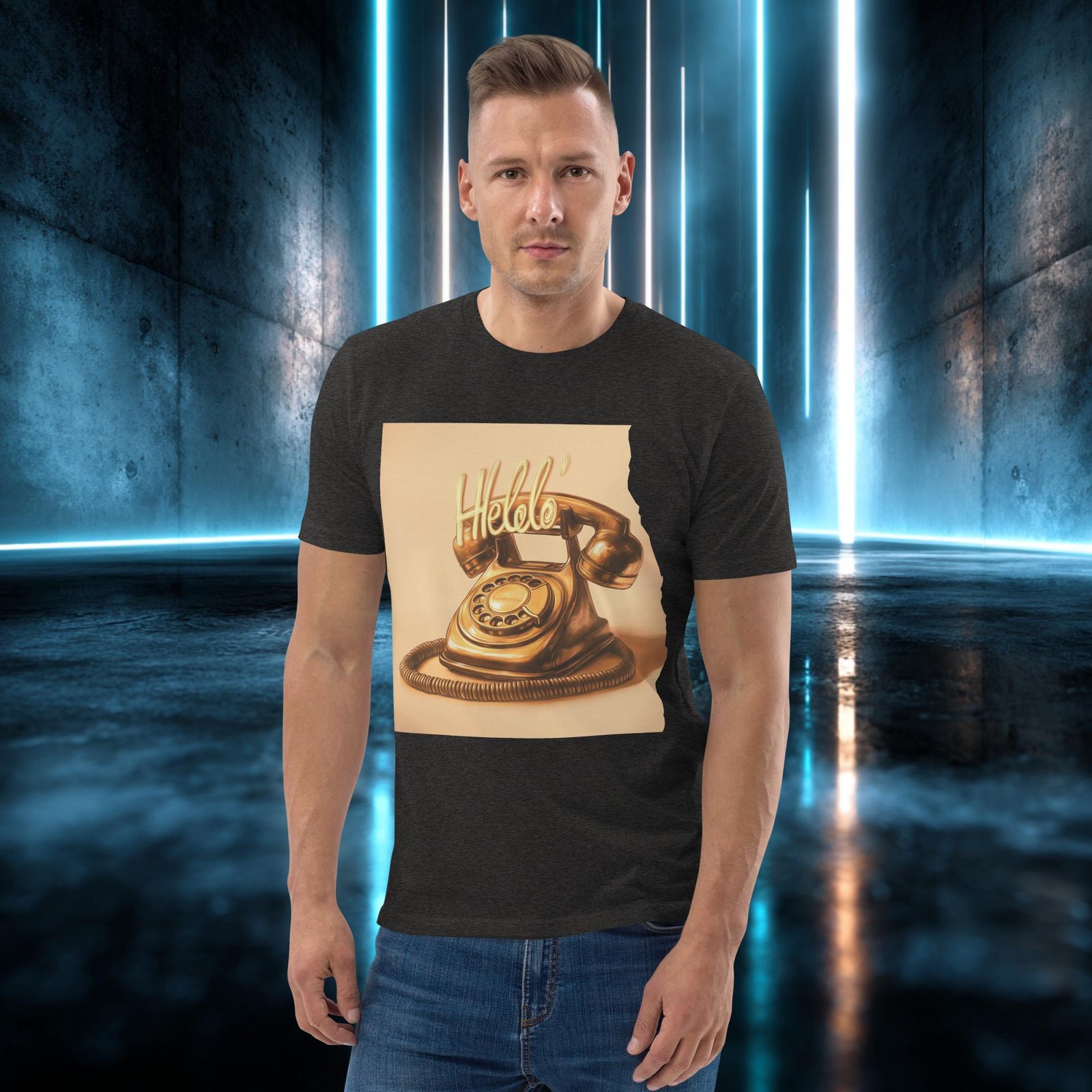 Camiseta orgánica con diseño Llamada Dorada — color 9