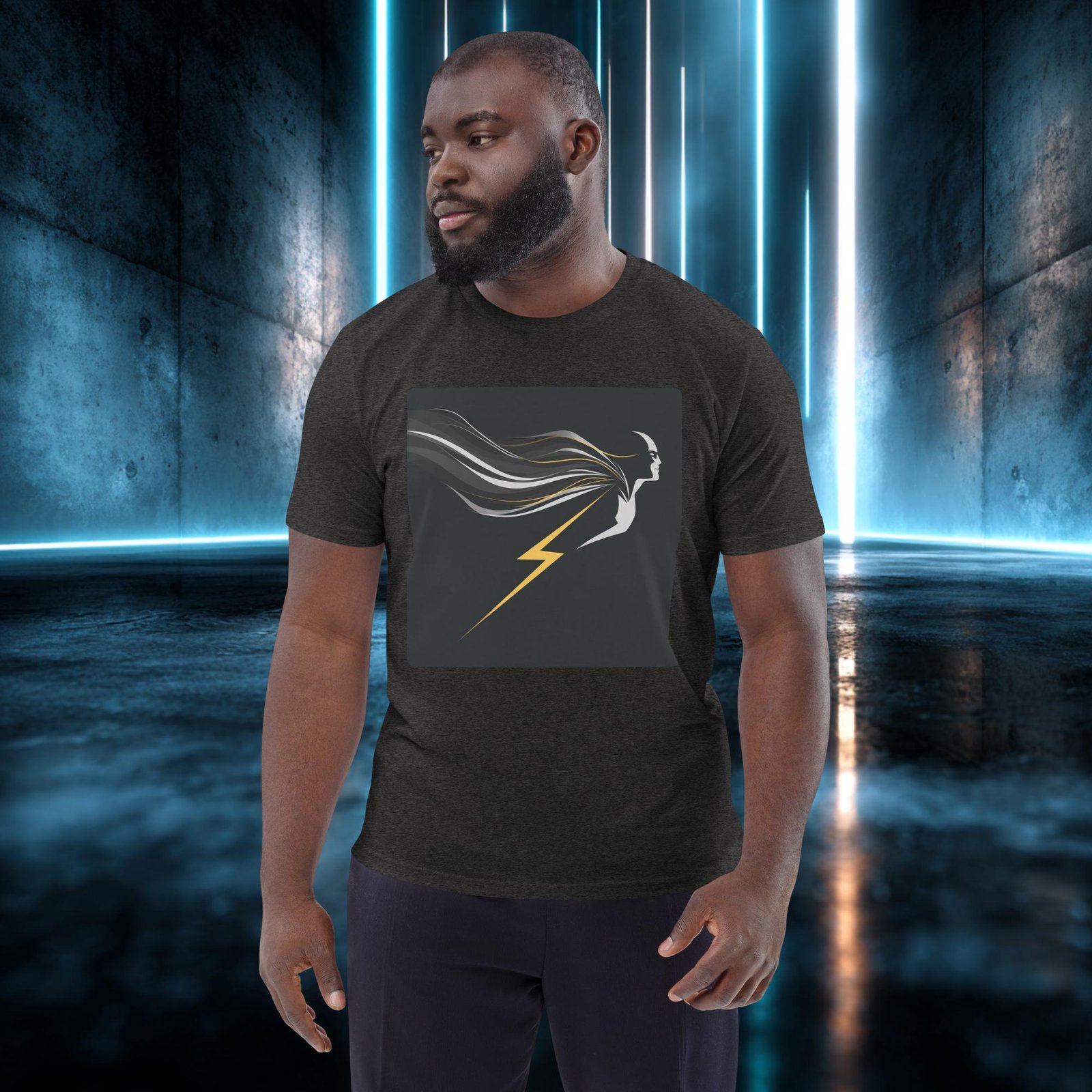 Camiseta orgánica con diseño Rayo y Melena — color 9