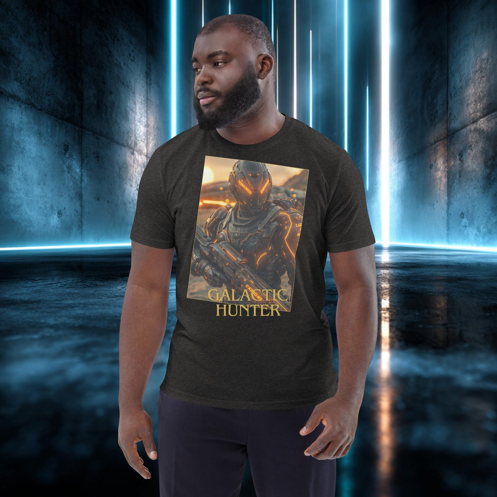 Camiseta orgánica con diseño Cazador Galáctico — color 9