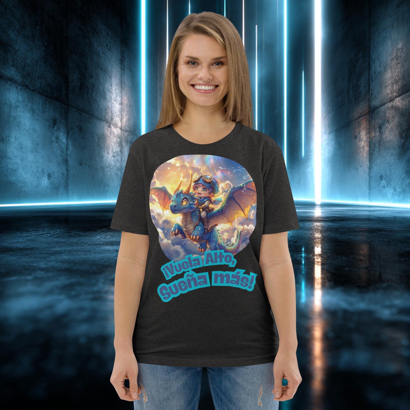 Camiseta orgánica con diseño Vuela Alto, Sueña Más — color 10