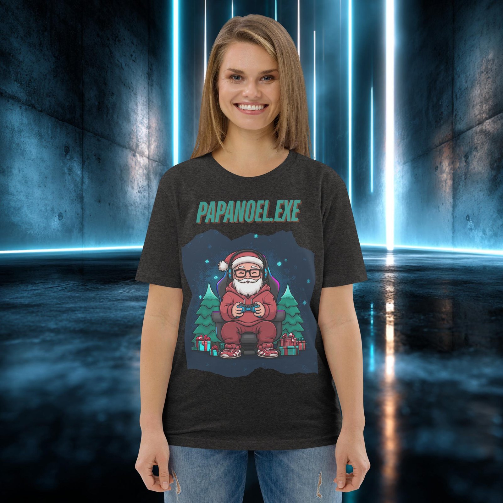 Camiseta orgánica con diseño Papá Noel Punto Exe — color 9