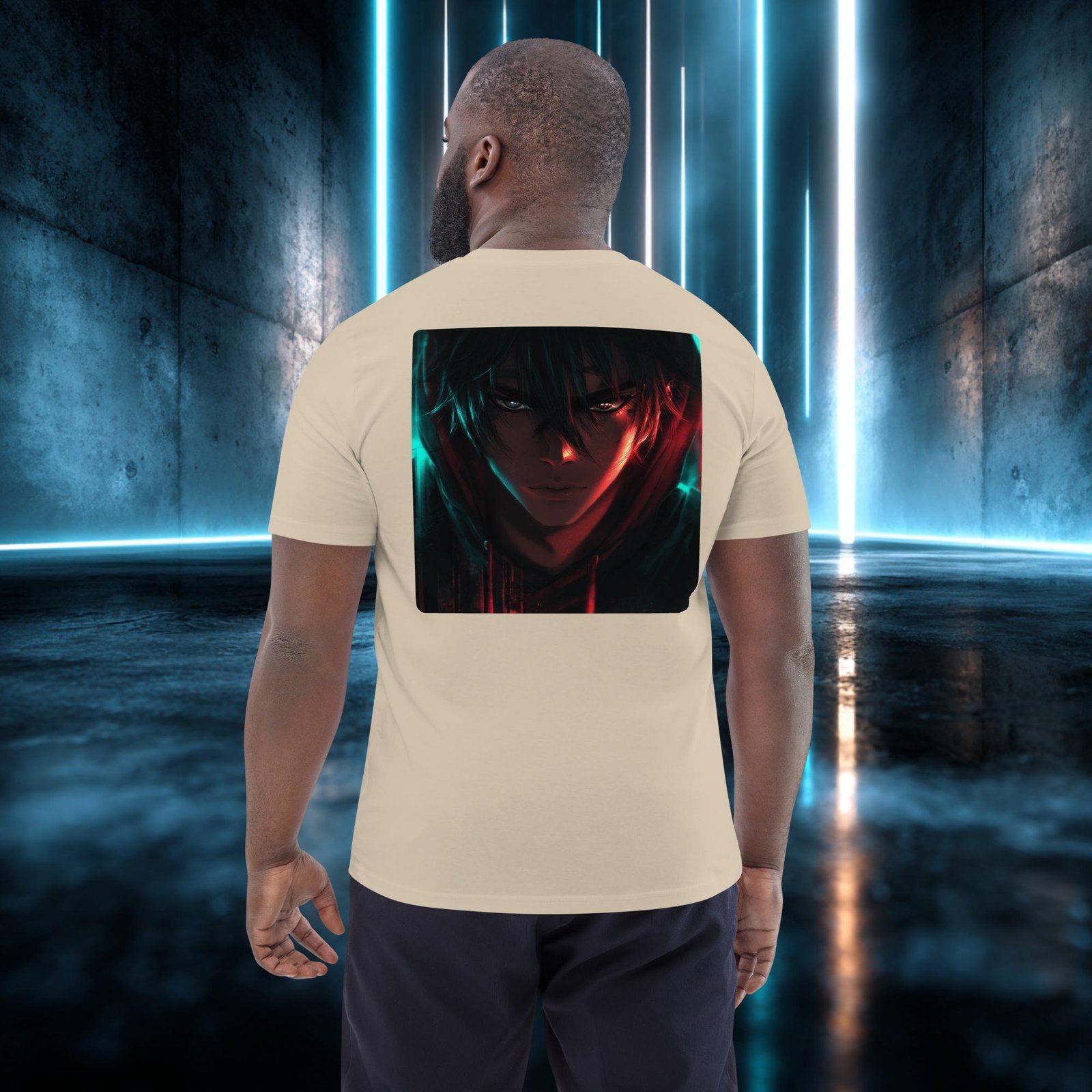 Camiseta orgánica con diseño Mirada de Acero — color 7