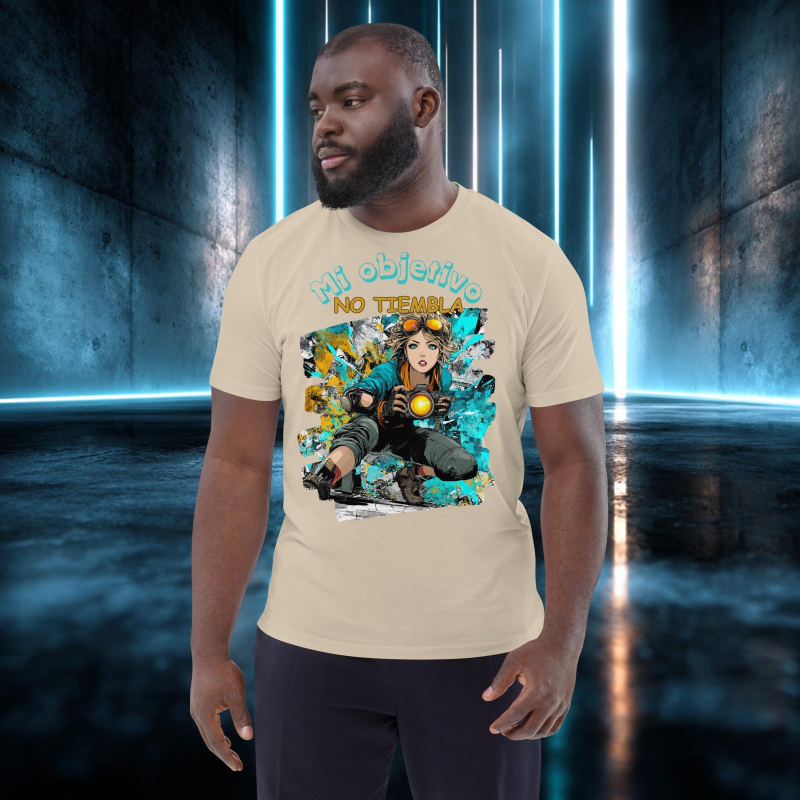 Camiseta orgánica con diseño Mi Objetivo No Tiembla — color 6