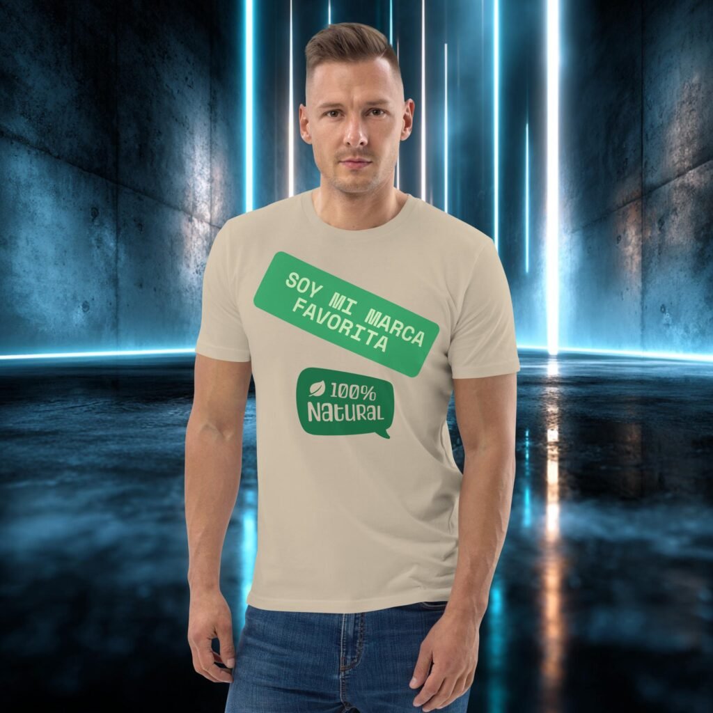 Camiseta orgánica con diseño Soy Mi Marca Favorita