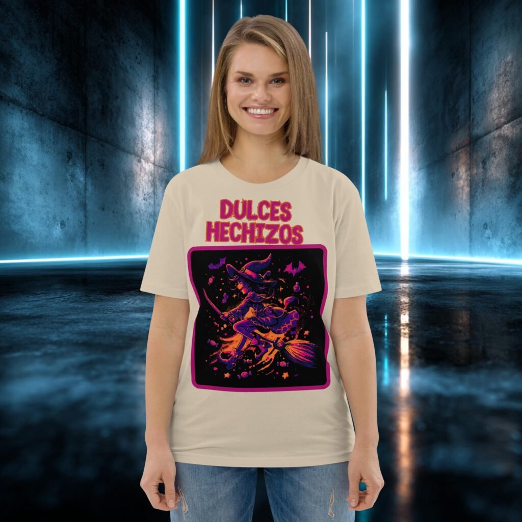 Camiseta orgánica con diseño Dulces Hechizos