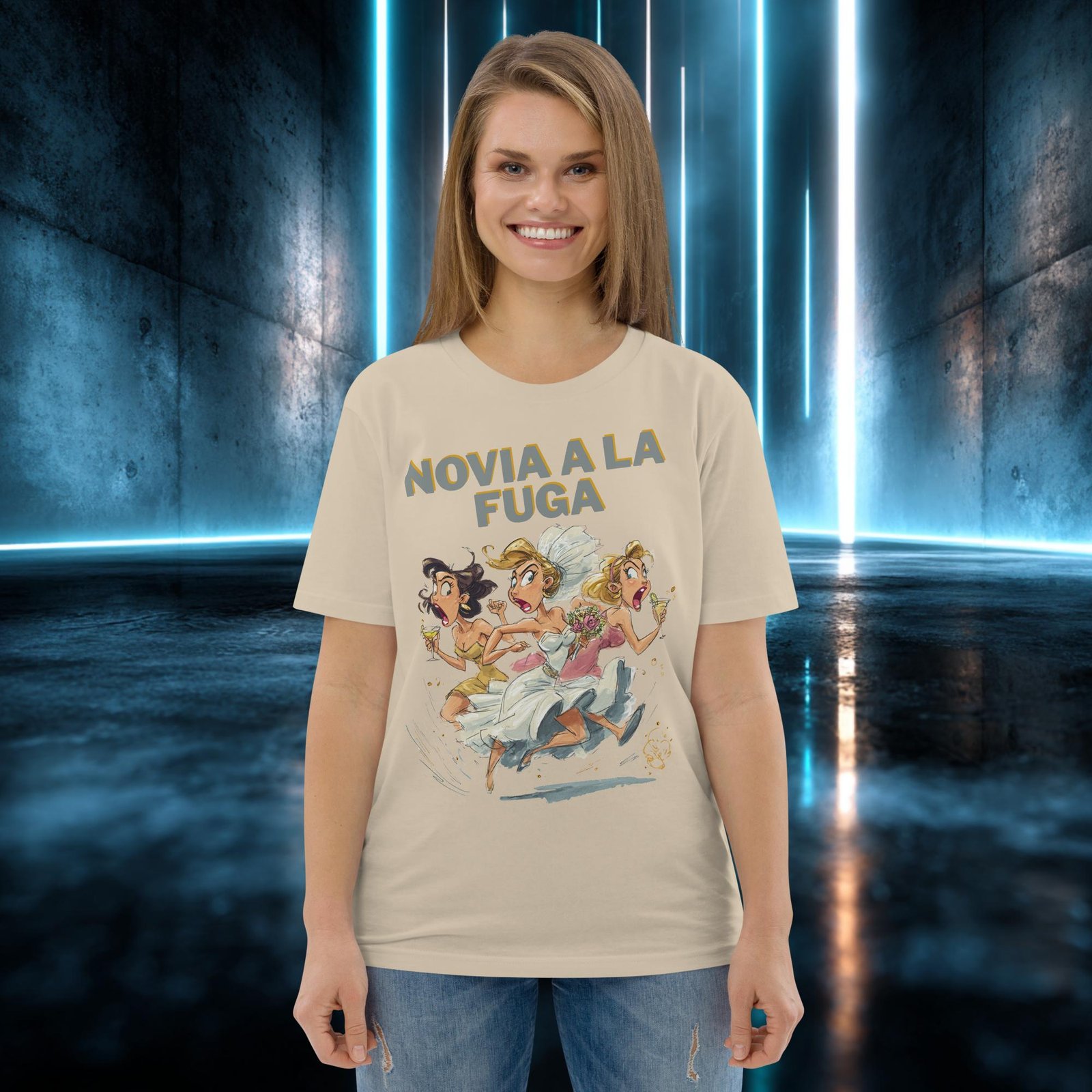 Camiseta orgánica con diseño Novia a la Fuga — color 7