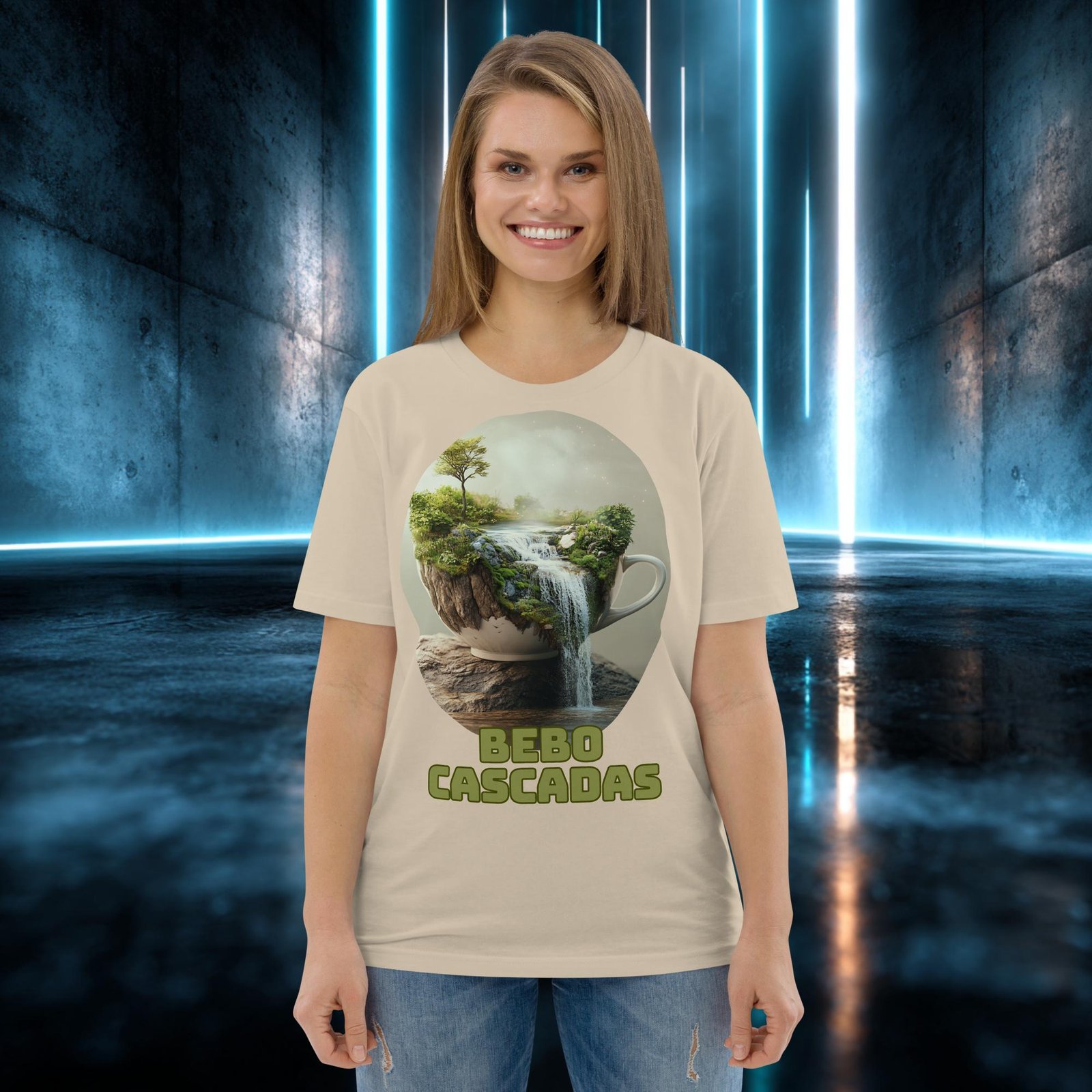 Camiseta orgánica con diseño Bebo Cascadas — color 6