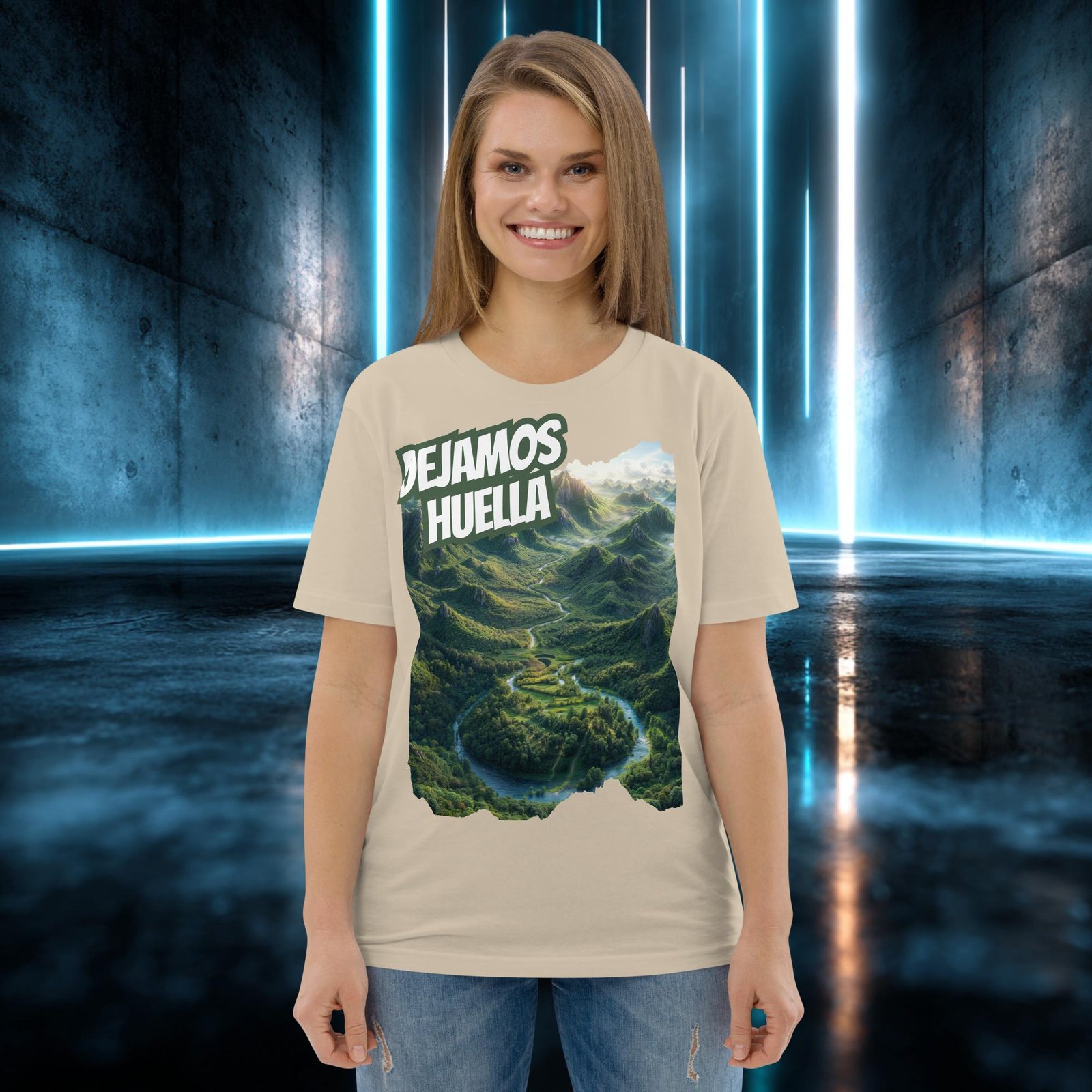 Camiseta orgánica con diseño Dejamos Huella — color 7