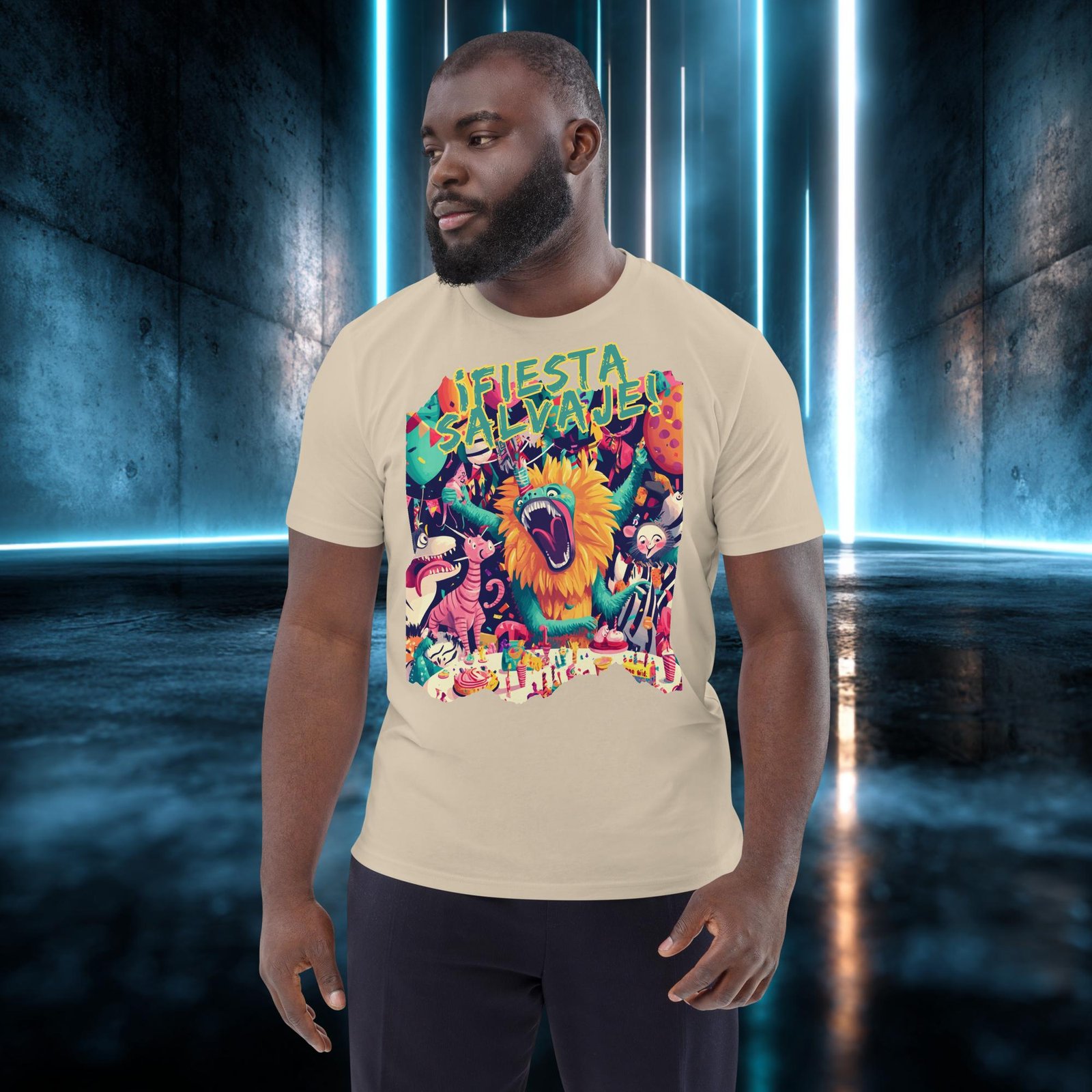 Camiseta orgánica con diseño Fiesta Salvaje — color 6