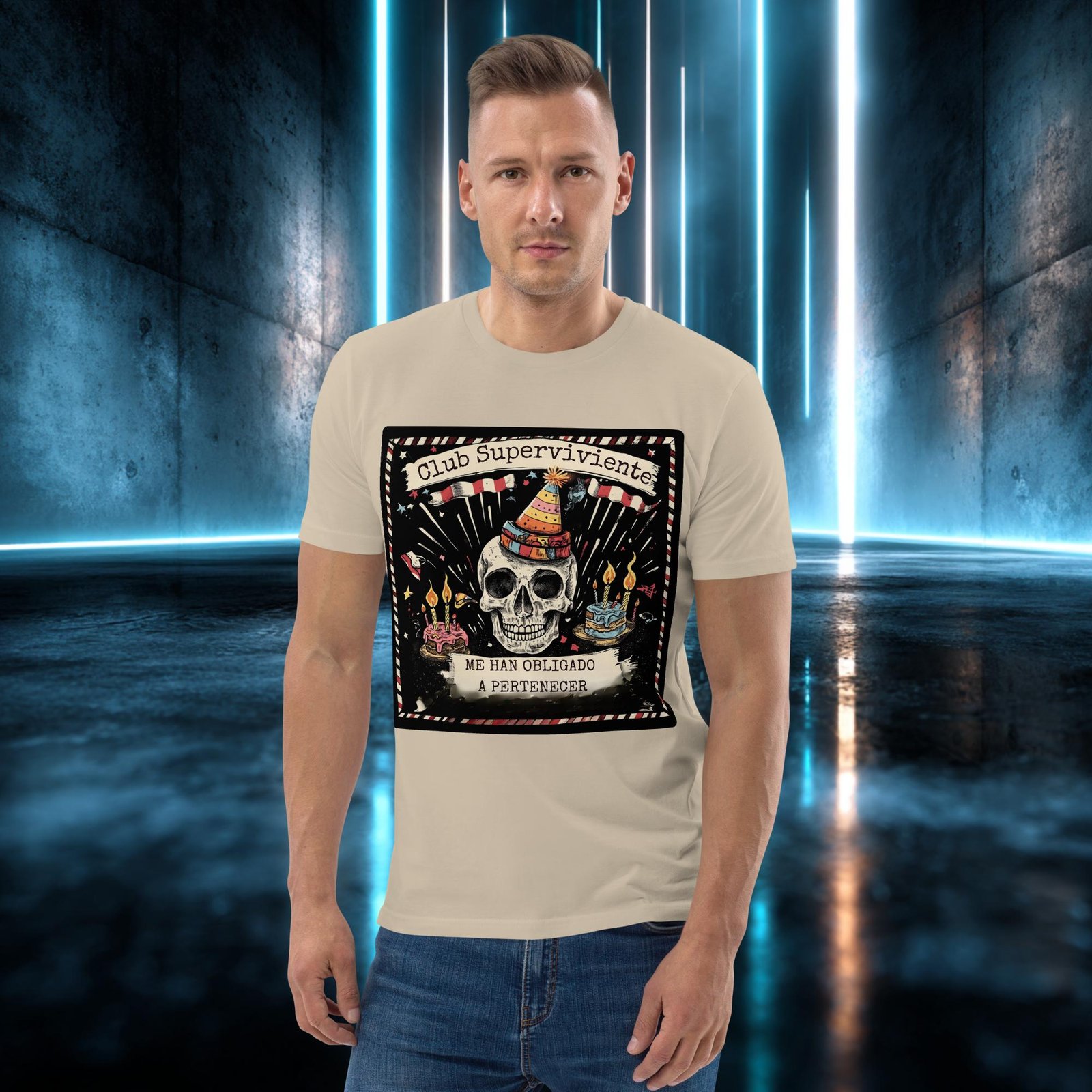 Camiseta orgánica con diseño Club Superviviente — color 6