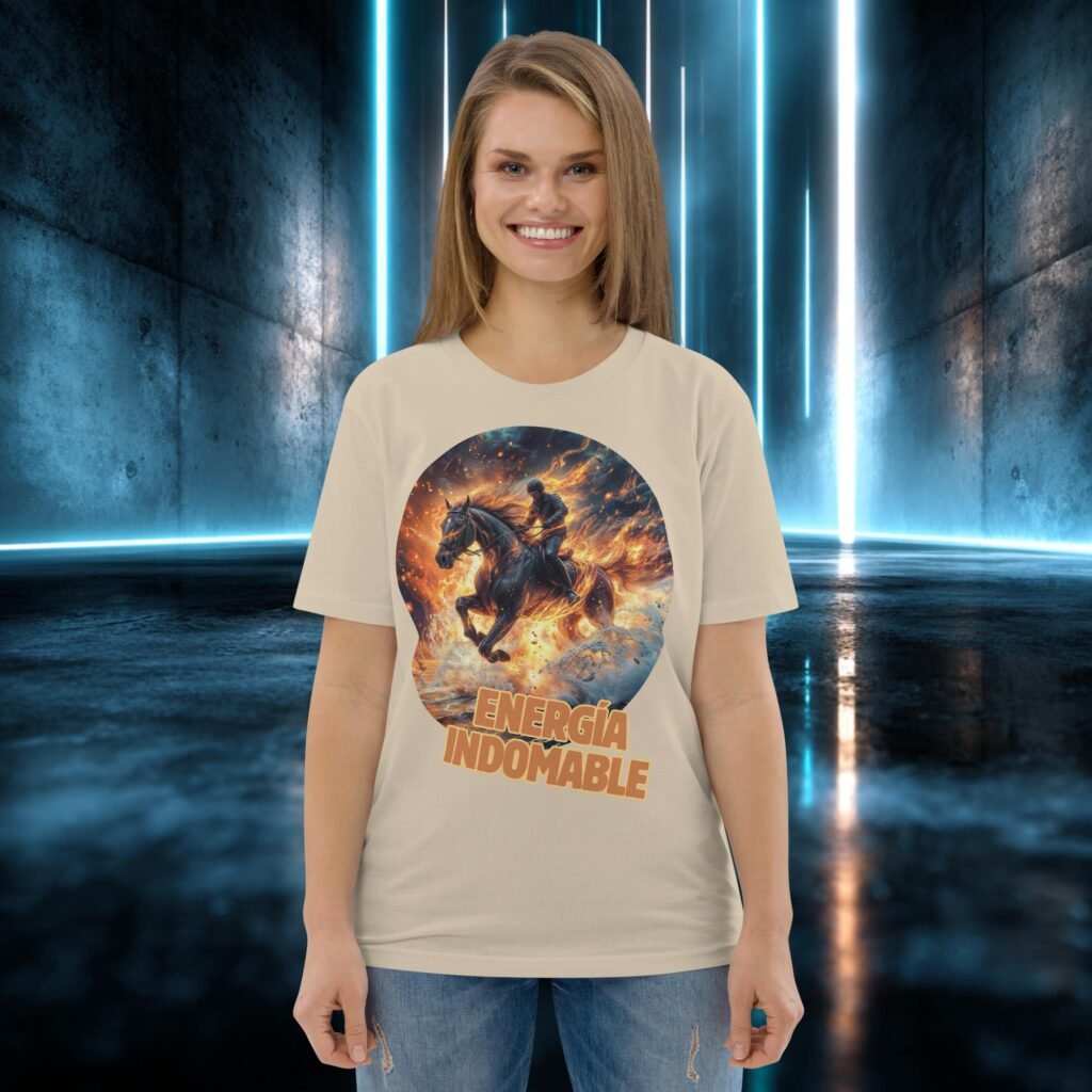 Camiseta orgánica con diseño Energía Indomable