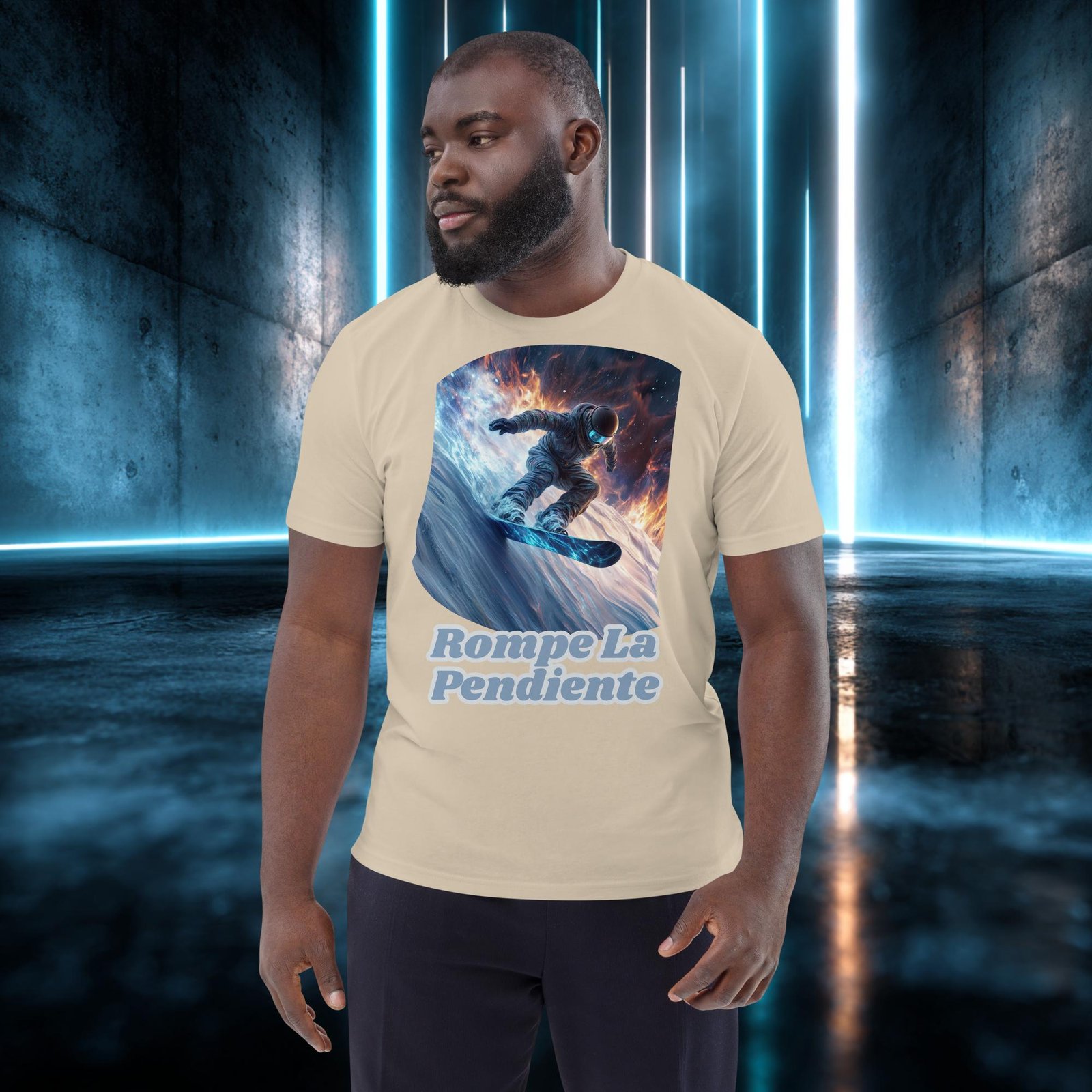 Camiseta orgánica con diseño Rompe la Pendiente — color 7