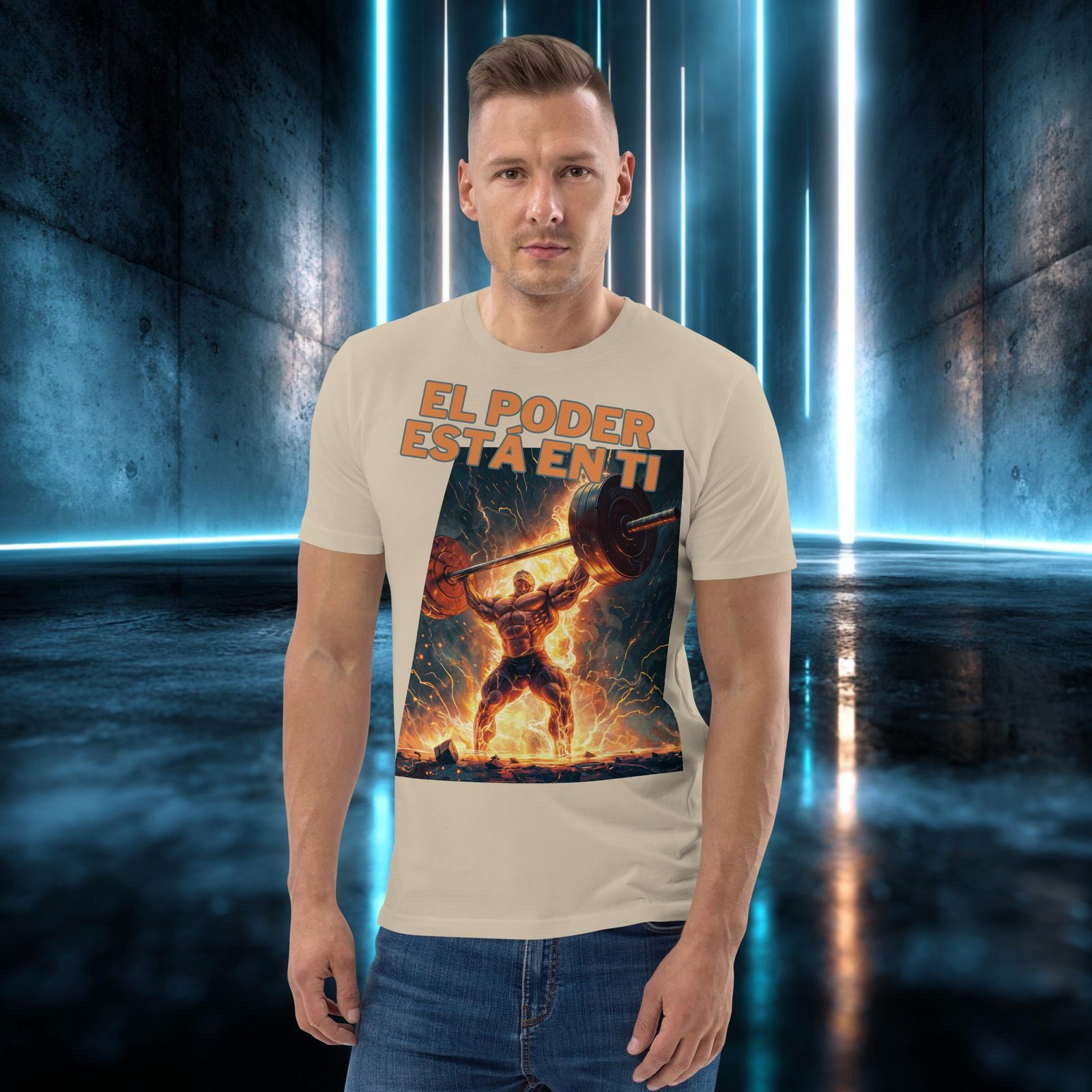 Camiseta orgánica con diseño El Poder Está en Ti — color 7
