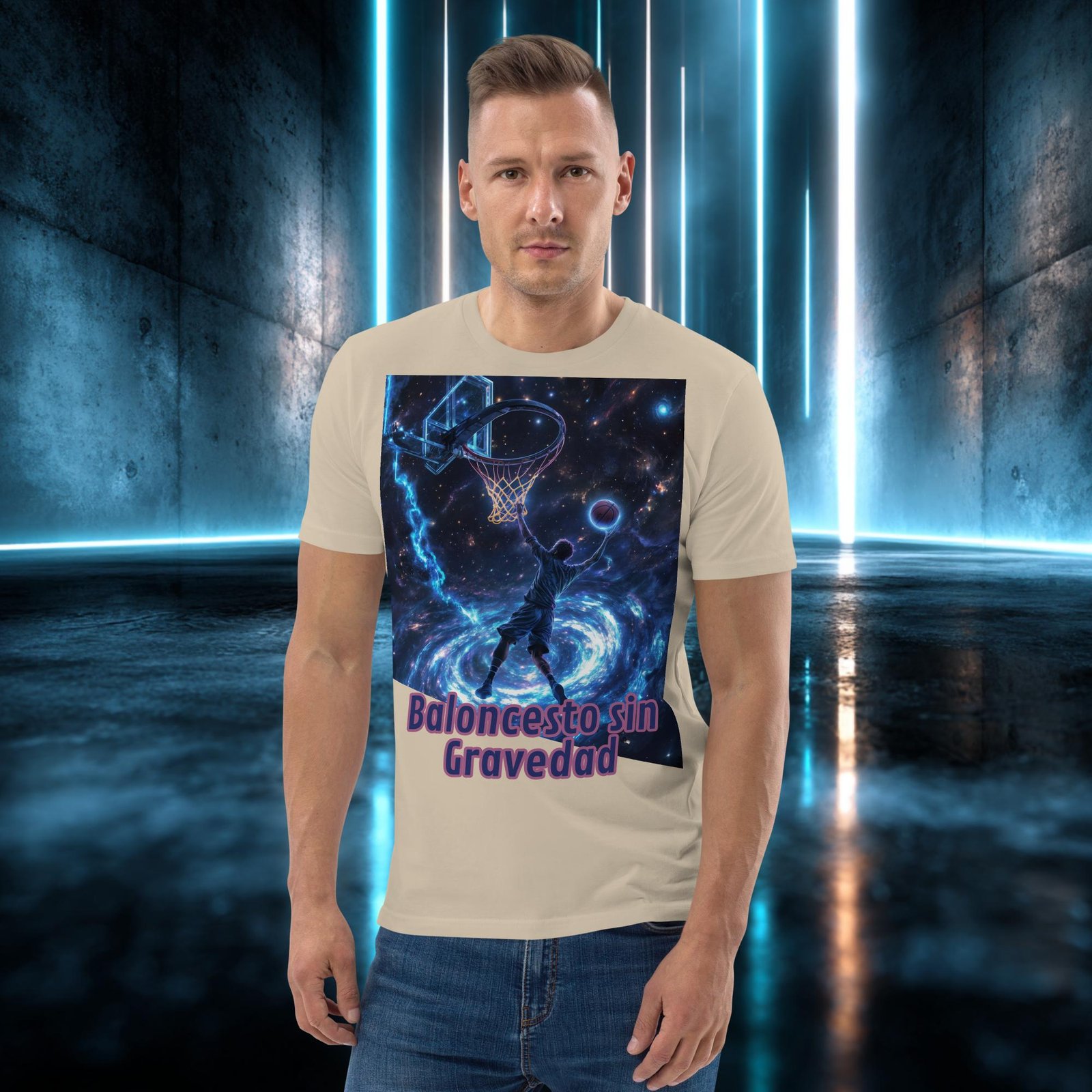 Camiseta orgánica con diseño Baloncesto sin Gravedad — color 6