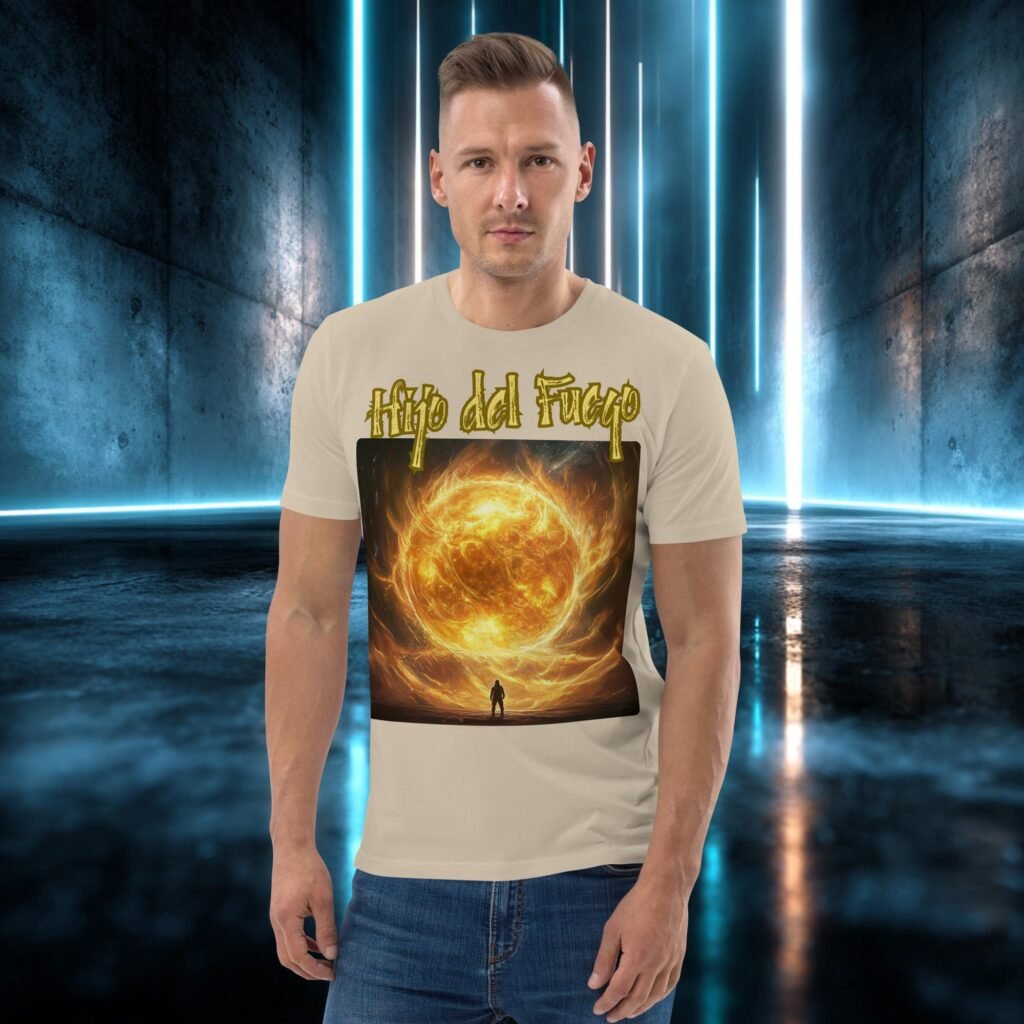 Camiseta orgánica con diseño Hijo del Fuego