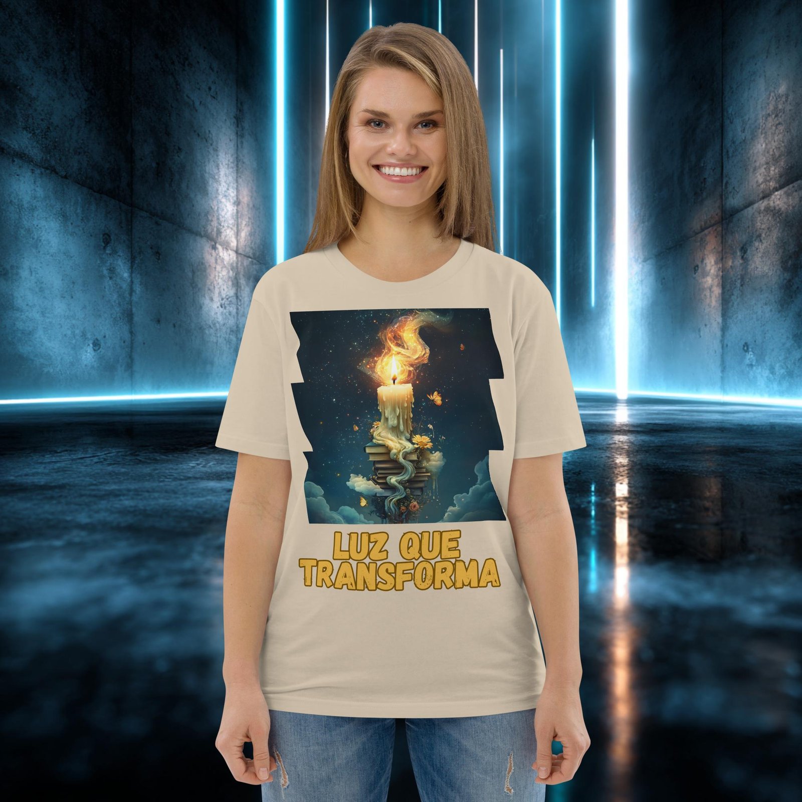 Camiseta orgánica con diseño Luz que Transforma — color 6