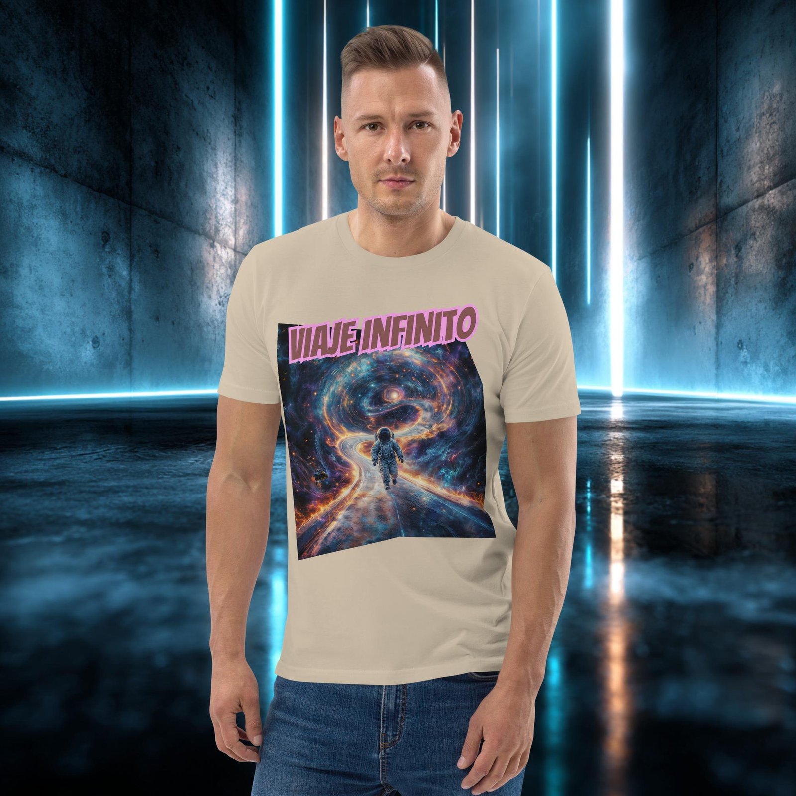 Camiseta orgánica con diseño Viaje Infinito — color 7