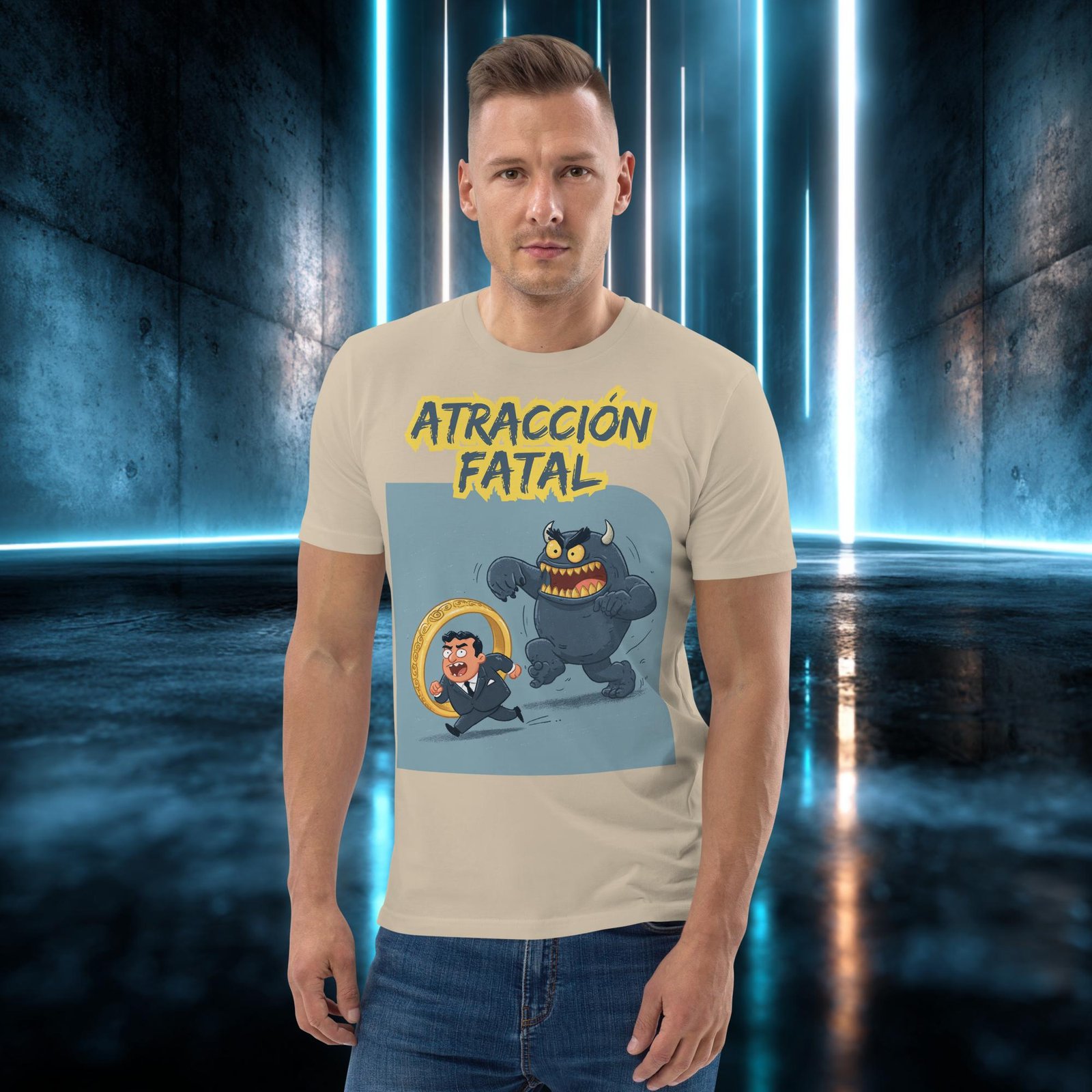 Camiseta orgánica con diseño Atracción Fatal — color 7