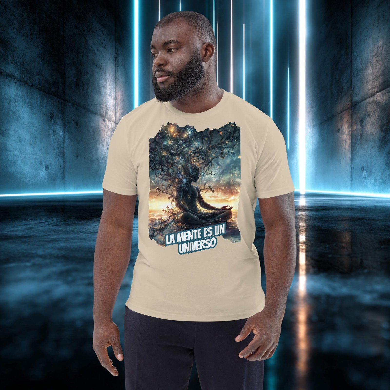 Camiseta orgánica con diseño La Mente Es un Universo — color 7