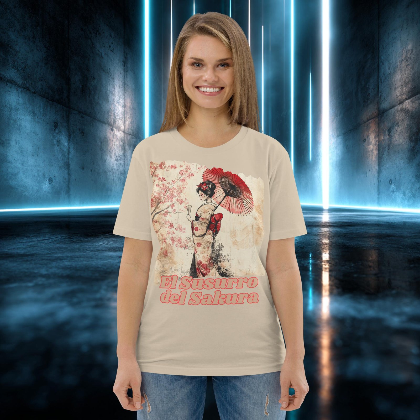 Camiseta orgánica con diseño El Susurro del Sakura — color 6