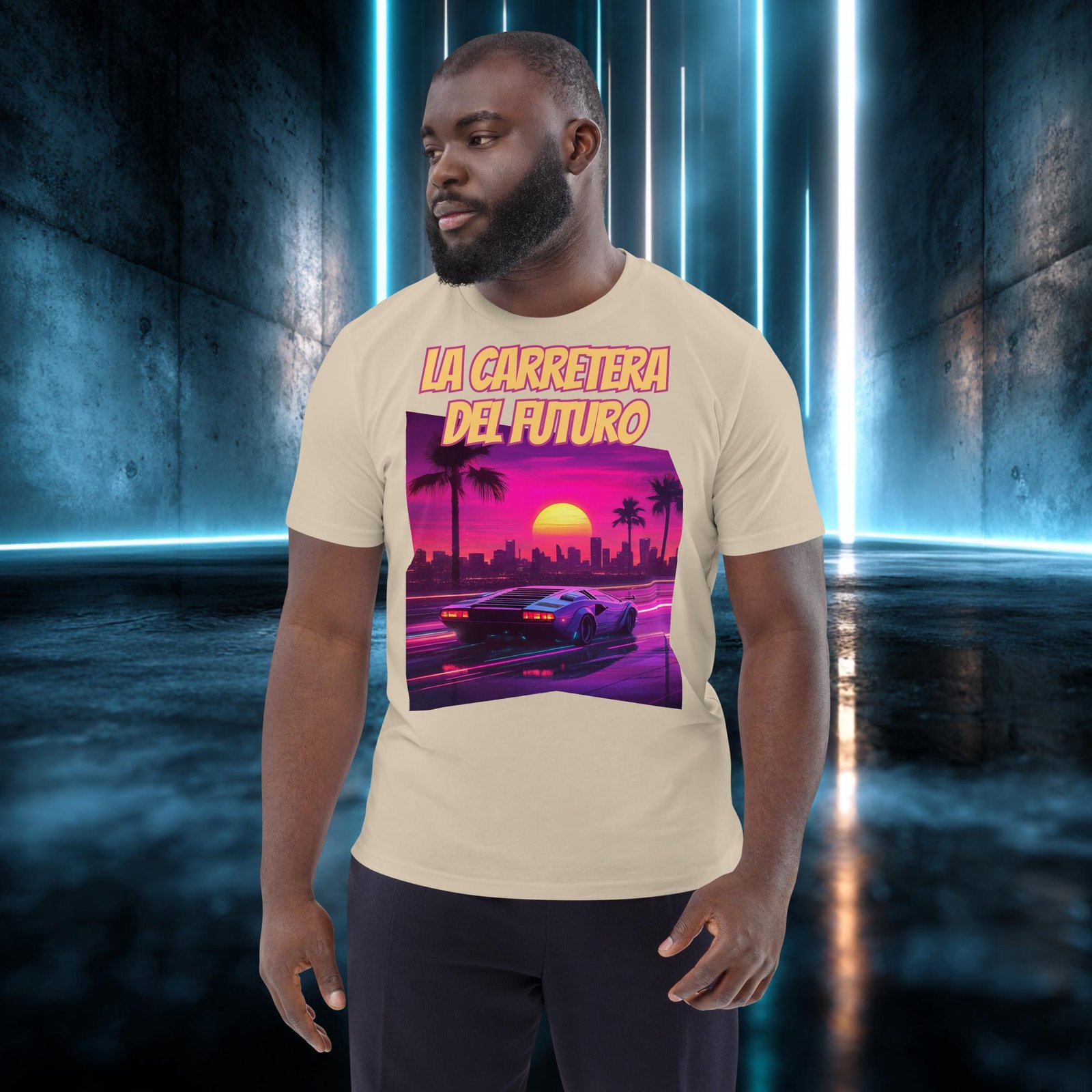 Camiseta orgánica con diseño La Carretera del Futuro — color 7