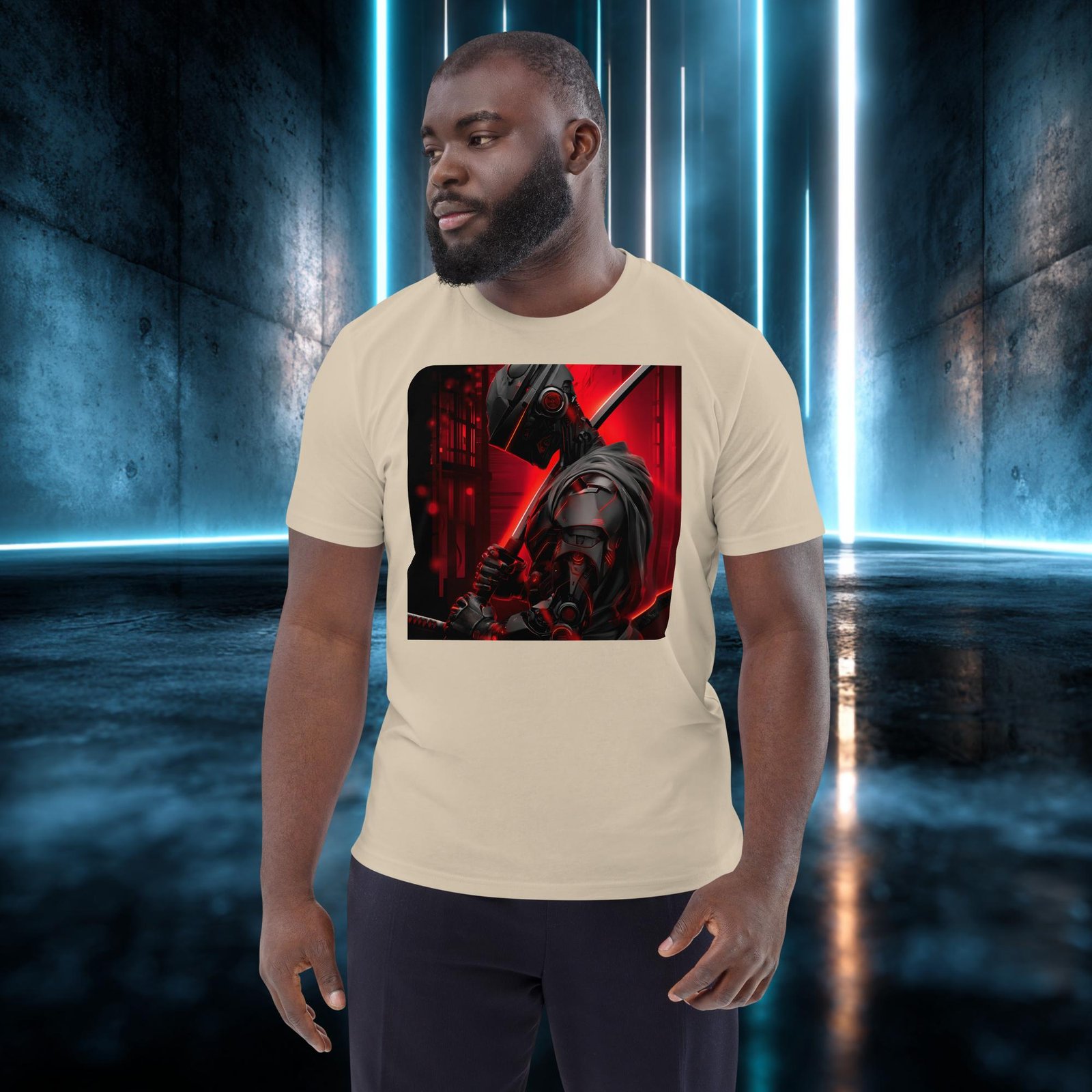 Camiseta orgánica con diseño Samurái de Circuitos — color 7