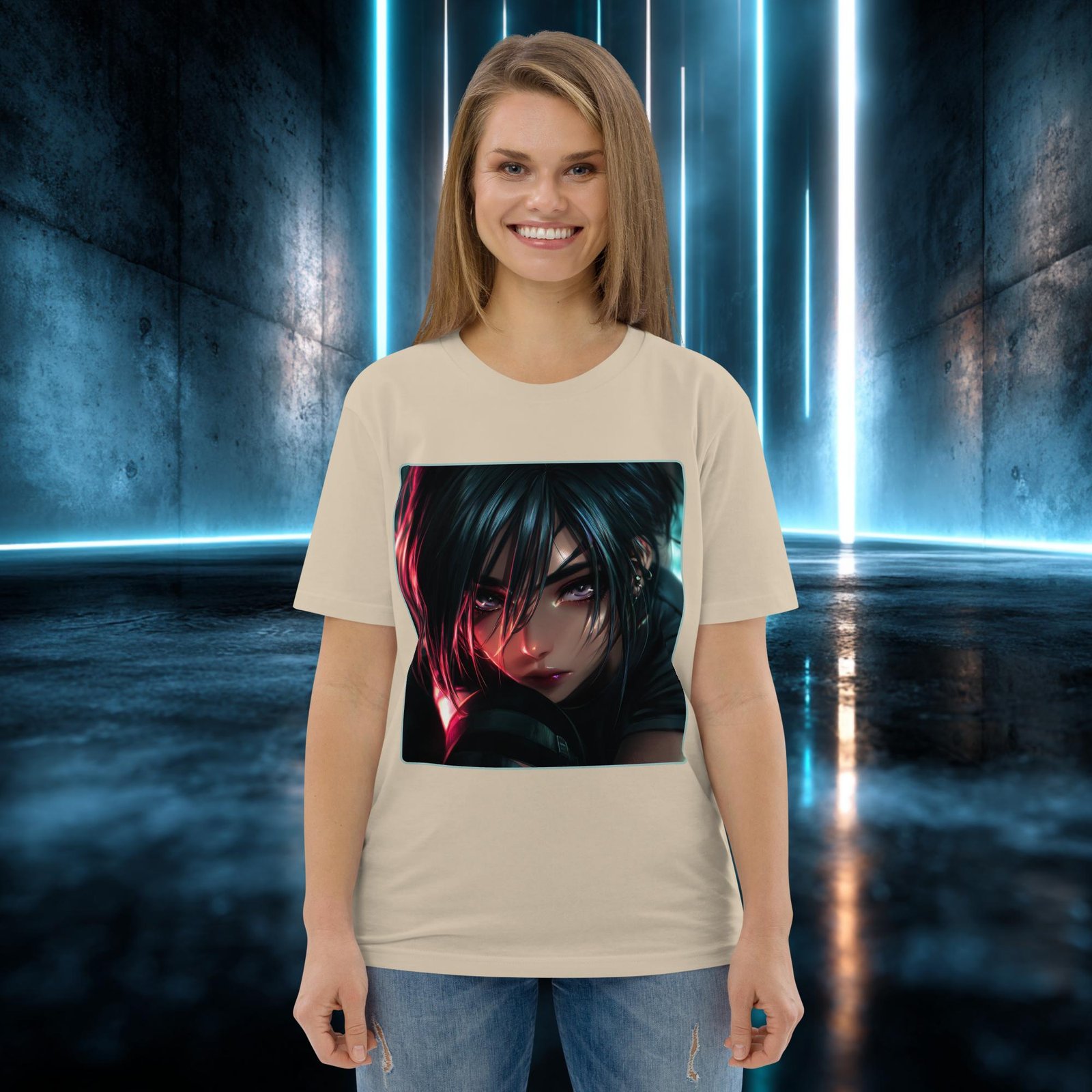 Camiseta orgánica con diseño Ojos que No Ceden — color 7
