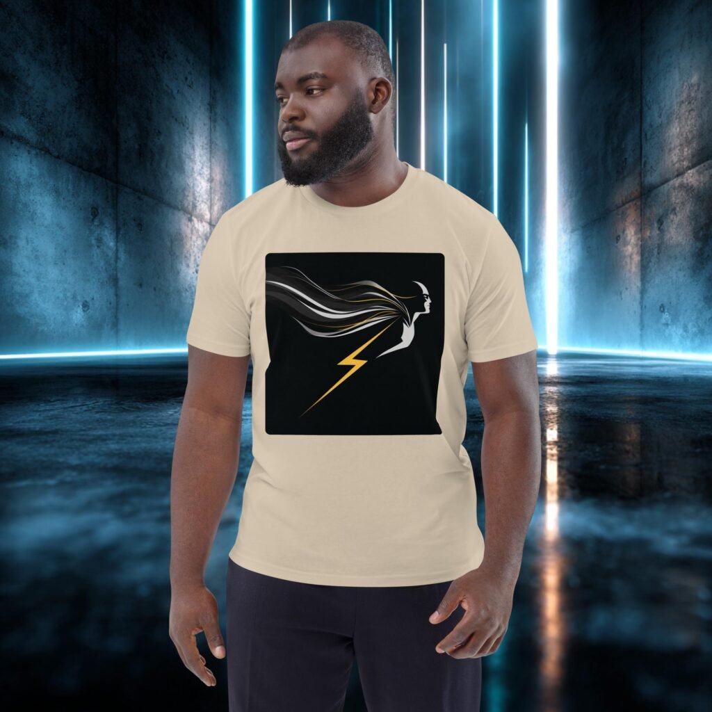 Camiseta orgánica con diseño Rayo y Melena