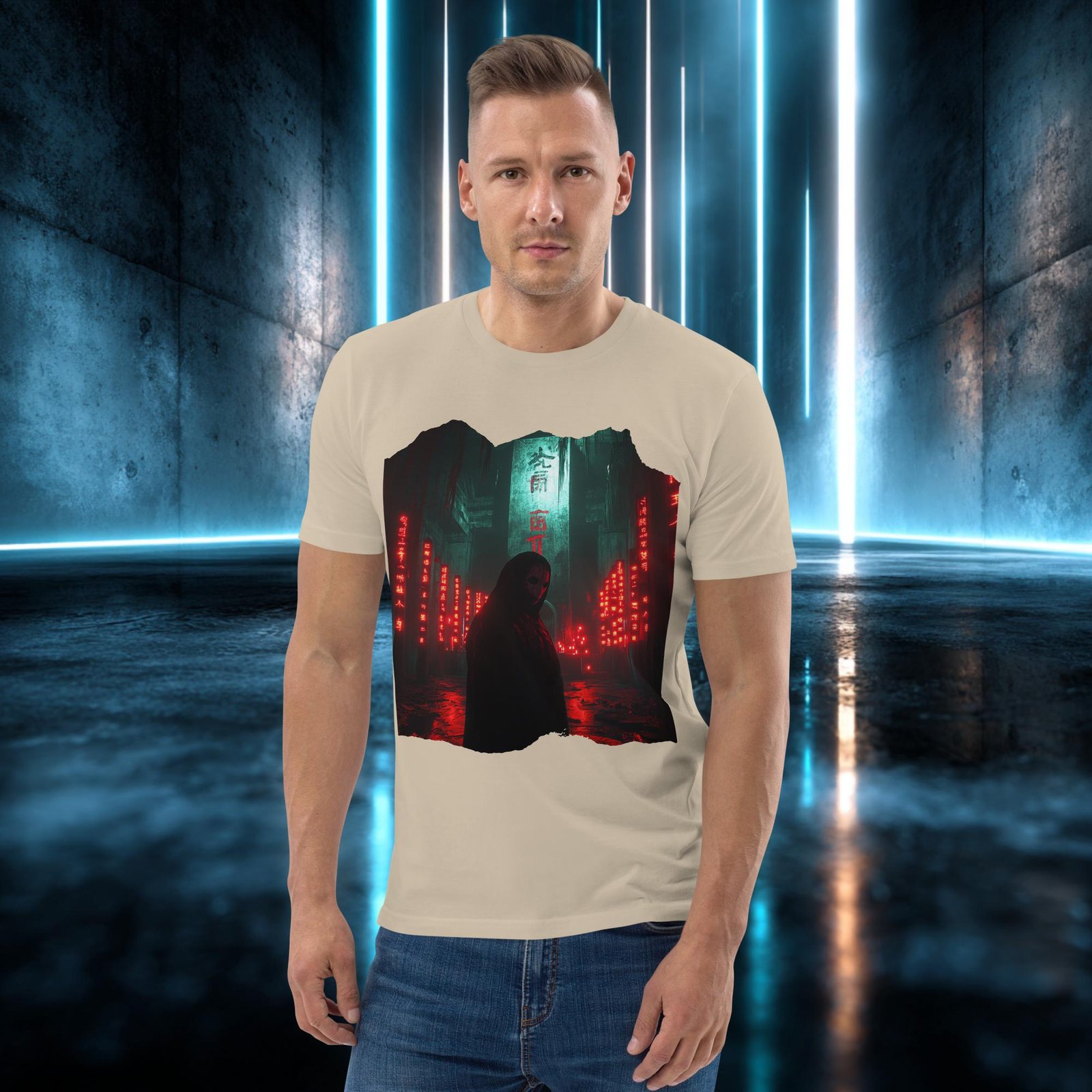 Camiseta orgánica con diseño El Encapuchado Rojo — color 6