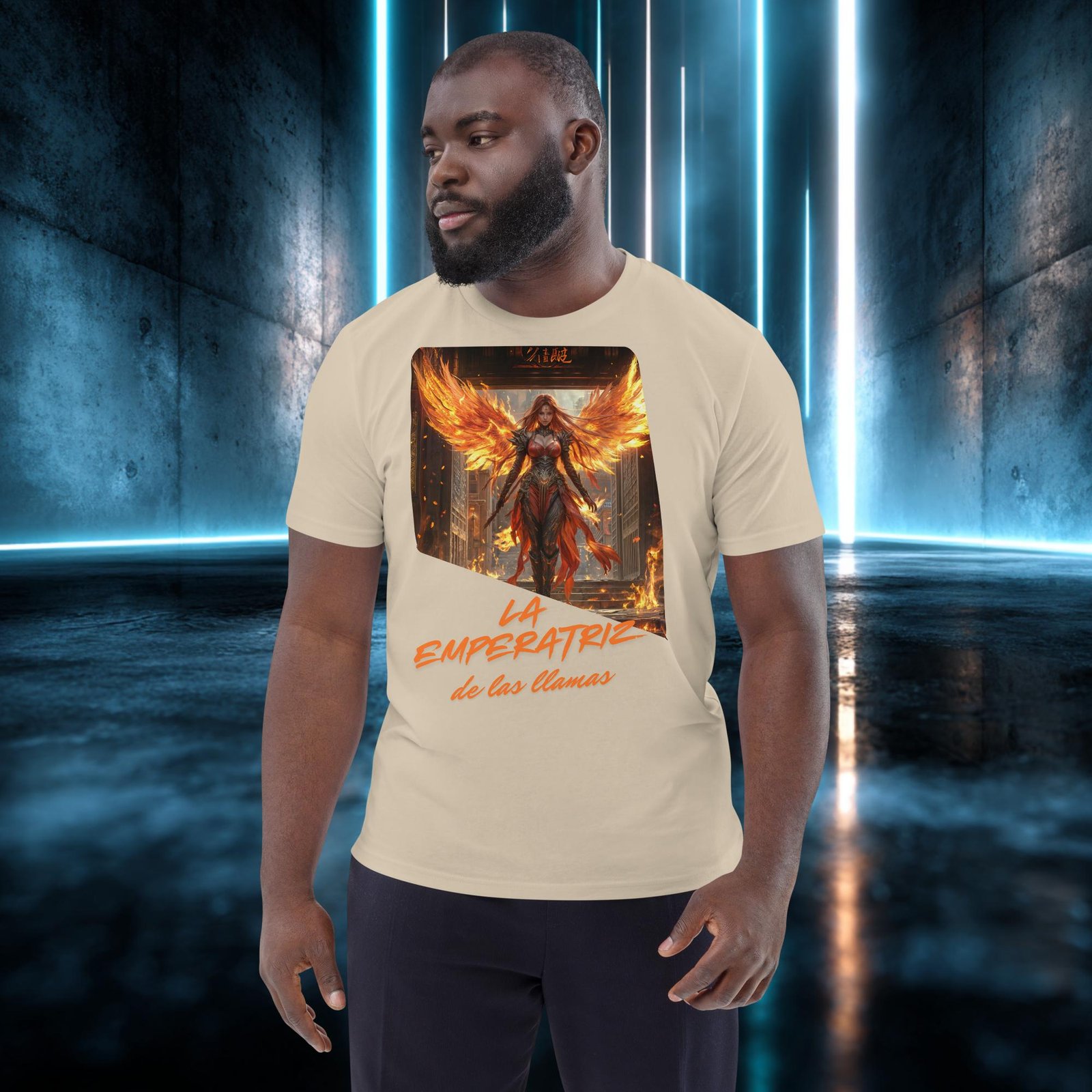 Camiseta orgánica con diseño La Emperatriz de las Llamas — color 6