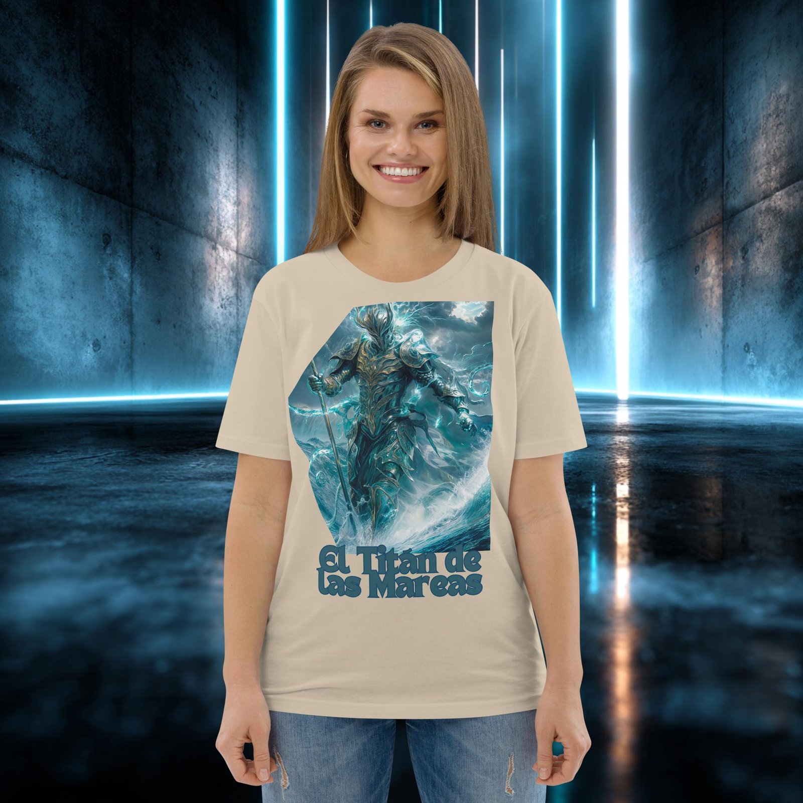 Camiseta orgánica con diseño El Titán de las Mareas — color 6