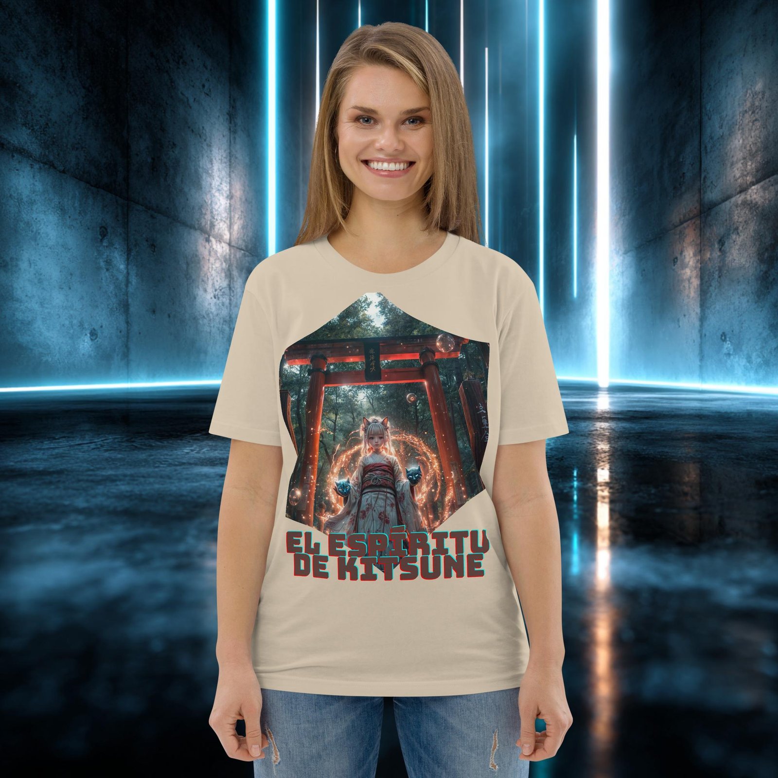 Camiseta orgánica con diseño El Espíritu del Zorro — color 7