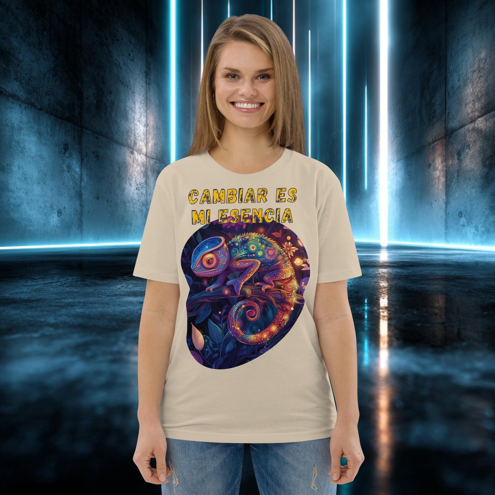 Camiseta orgánica con diseño Cambiar Es Mi Esencia — color 7