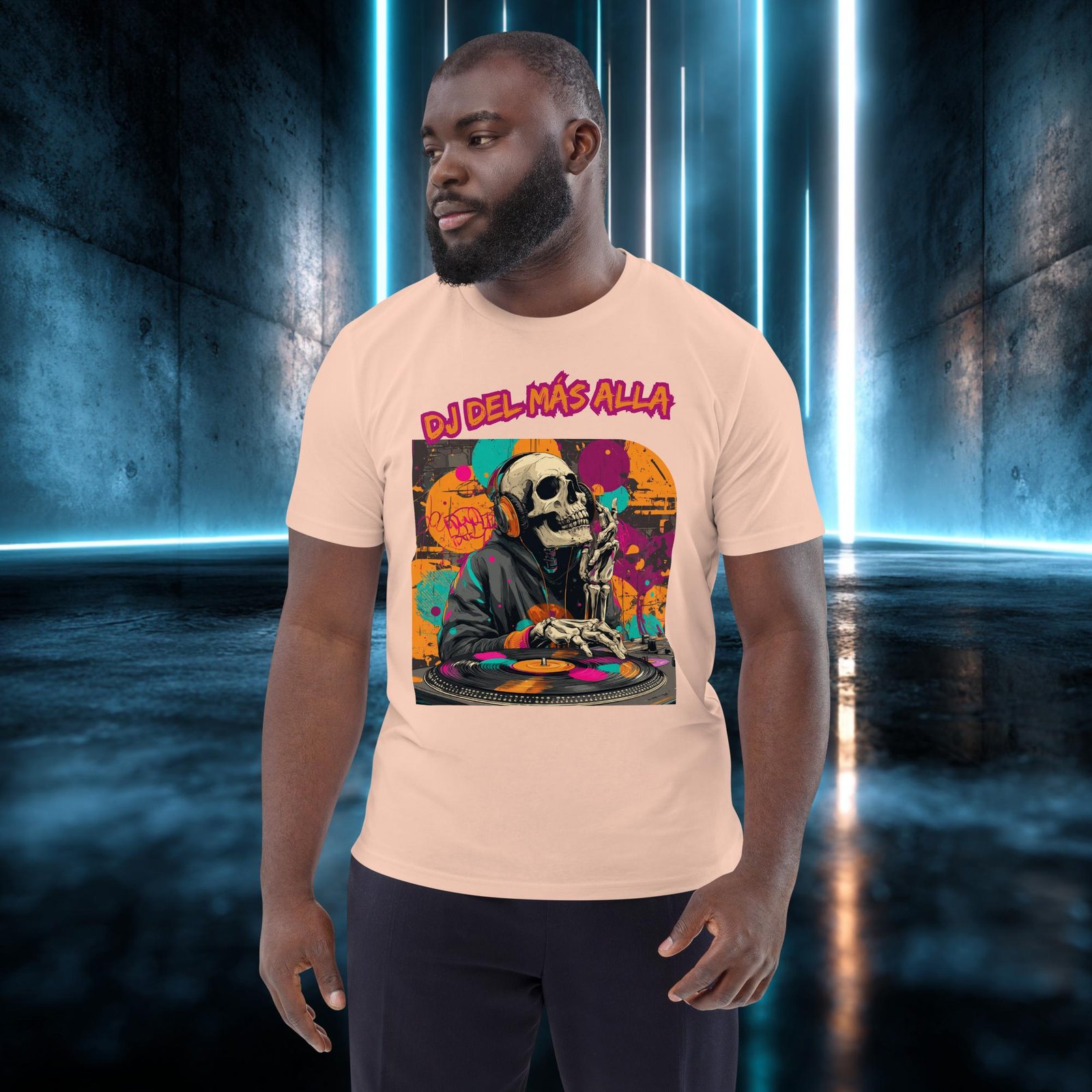 Camiseta orgánica con diseño DJ del Más Allá — color 11